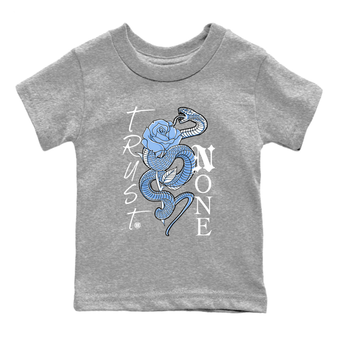 Trust None snkmatch Tees Kids - Air Jordan 4 Forget Me Not