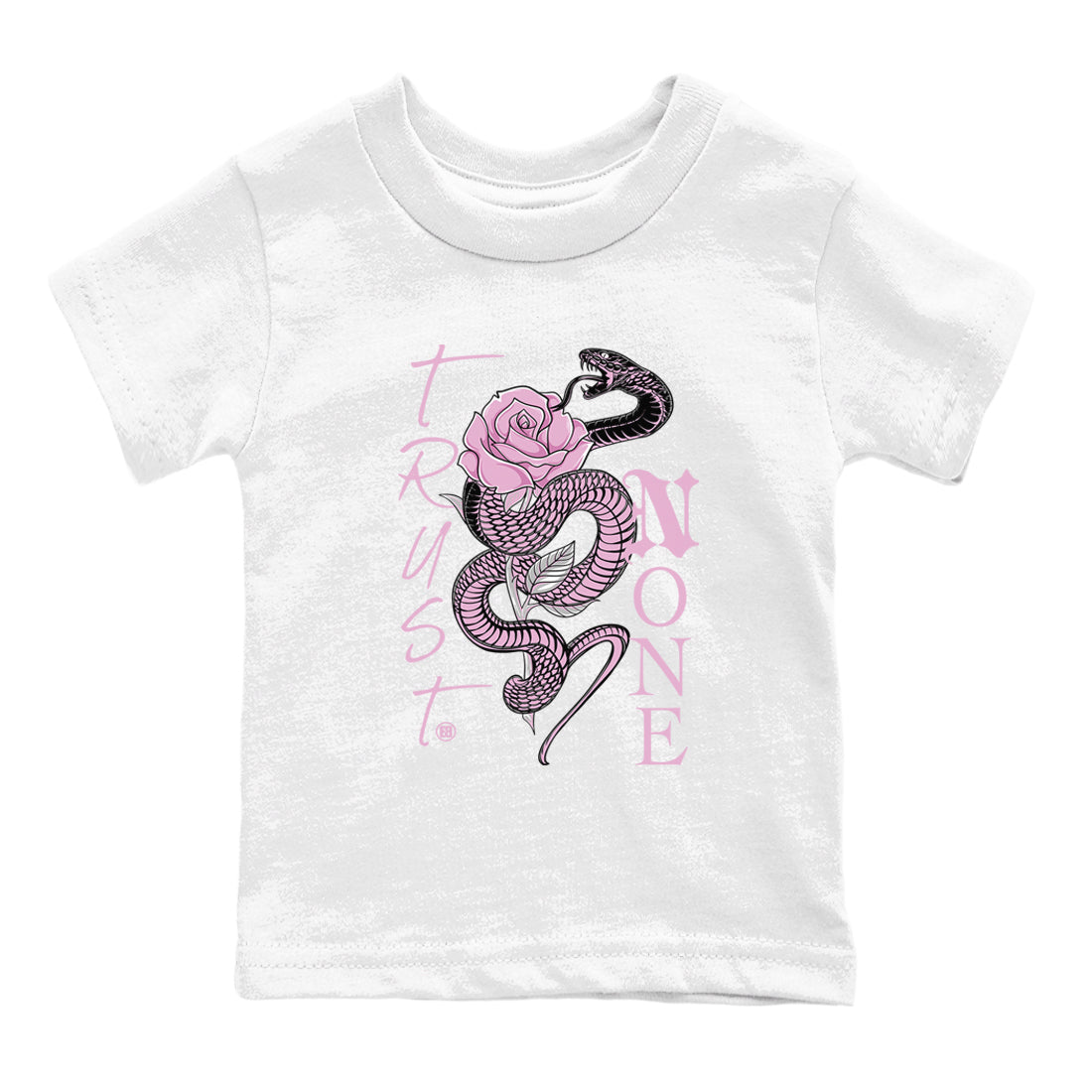 Trust None snkmatch Tees Kids - Air Jordan 4 Orchid