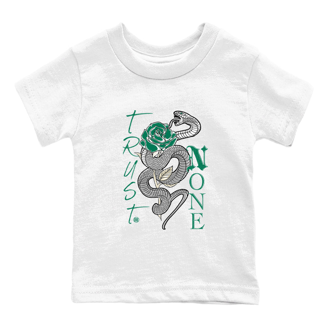 Trust None snkmatch Tees Kids - Air Jordan 4 Oxidized Green