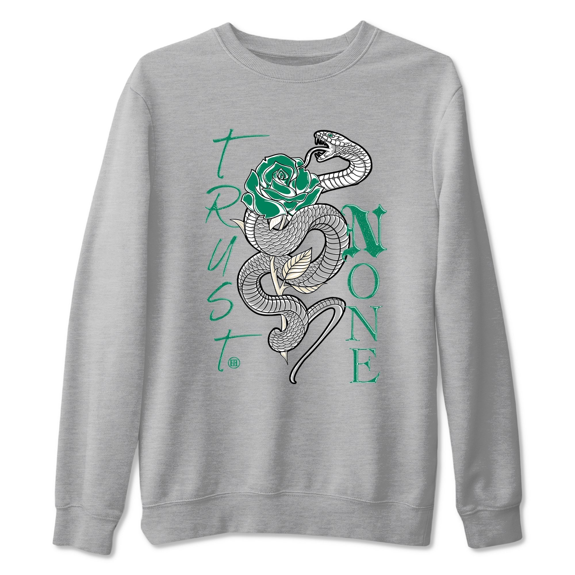 Trust None snkmatch Tees - Air Jordan 4 Oxidized Green