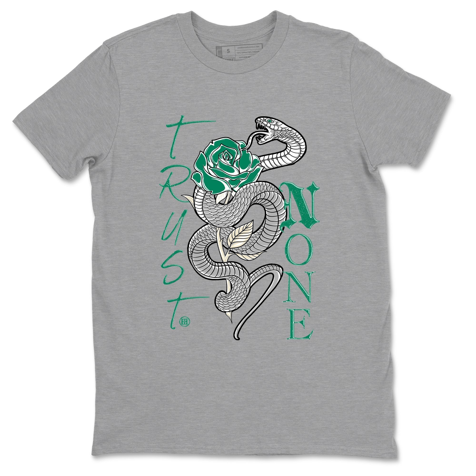 Trust None snkmatch Tees - Air Jordan 4 Oxidized Green