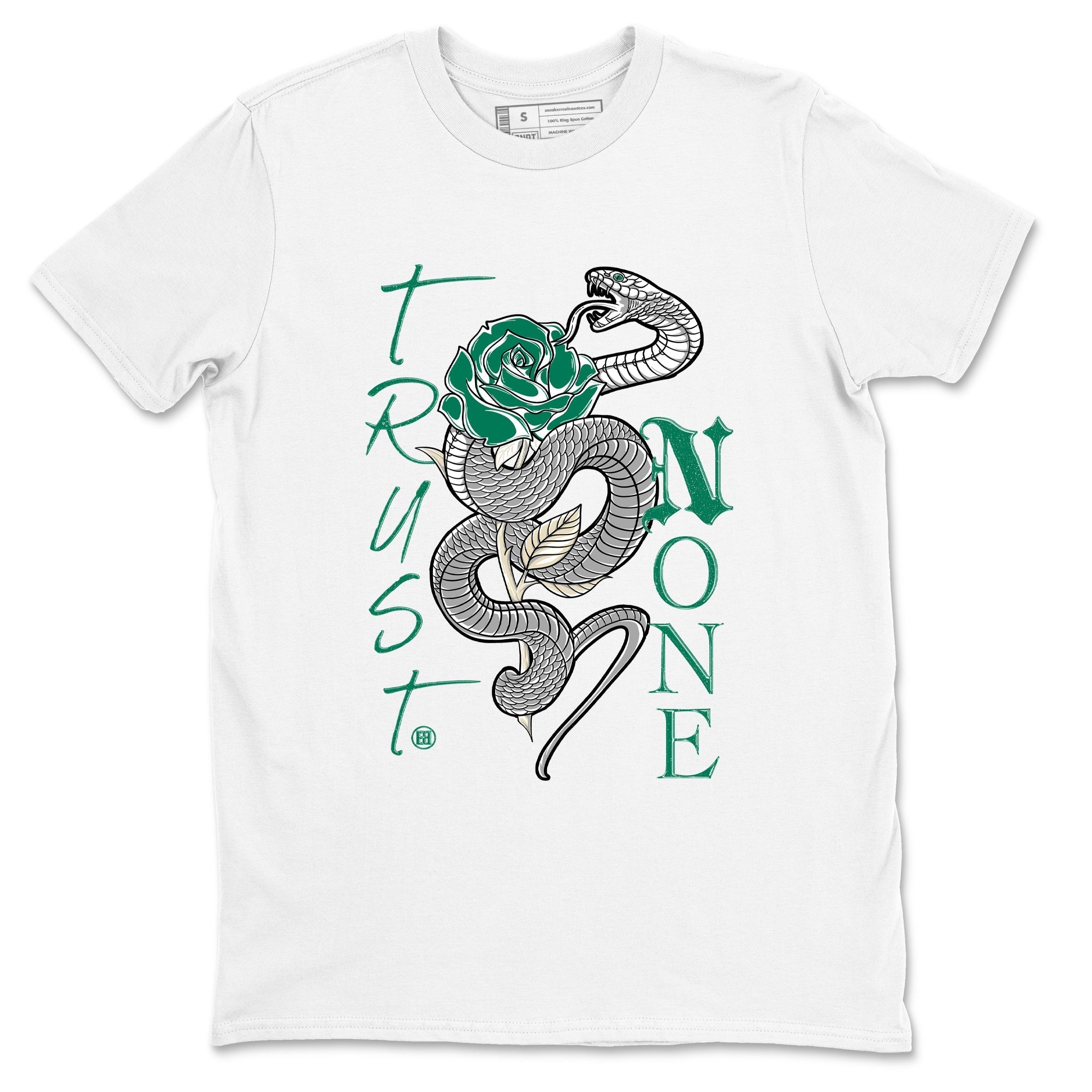 Trust None snkmatch Tees - Air Jordan 4 Oxidized Green