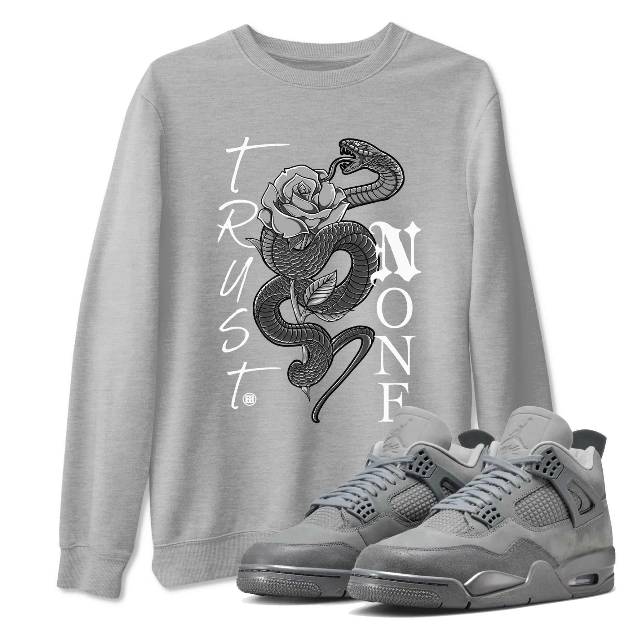 Trust None snkmatch Tees - Air Jordan 4 Wet Cement