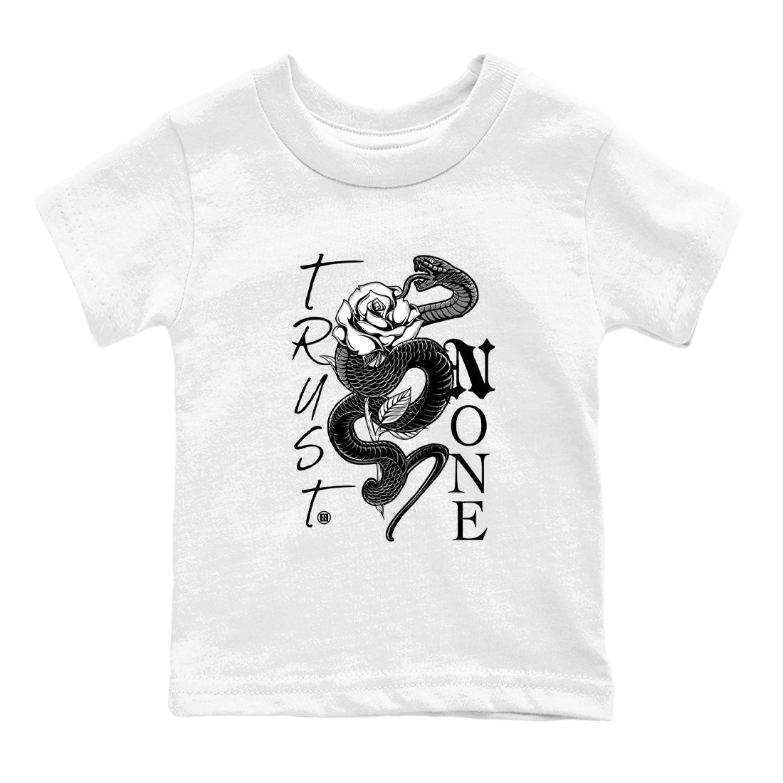 Trust None snkmatch Tees Kids - Air Jordan 4 White Thunder