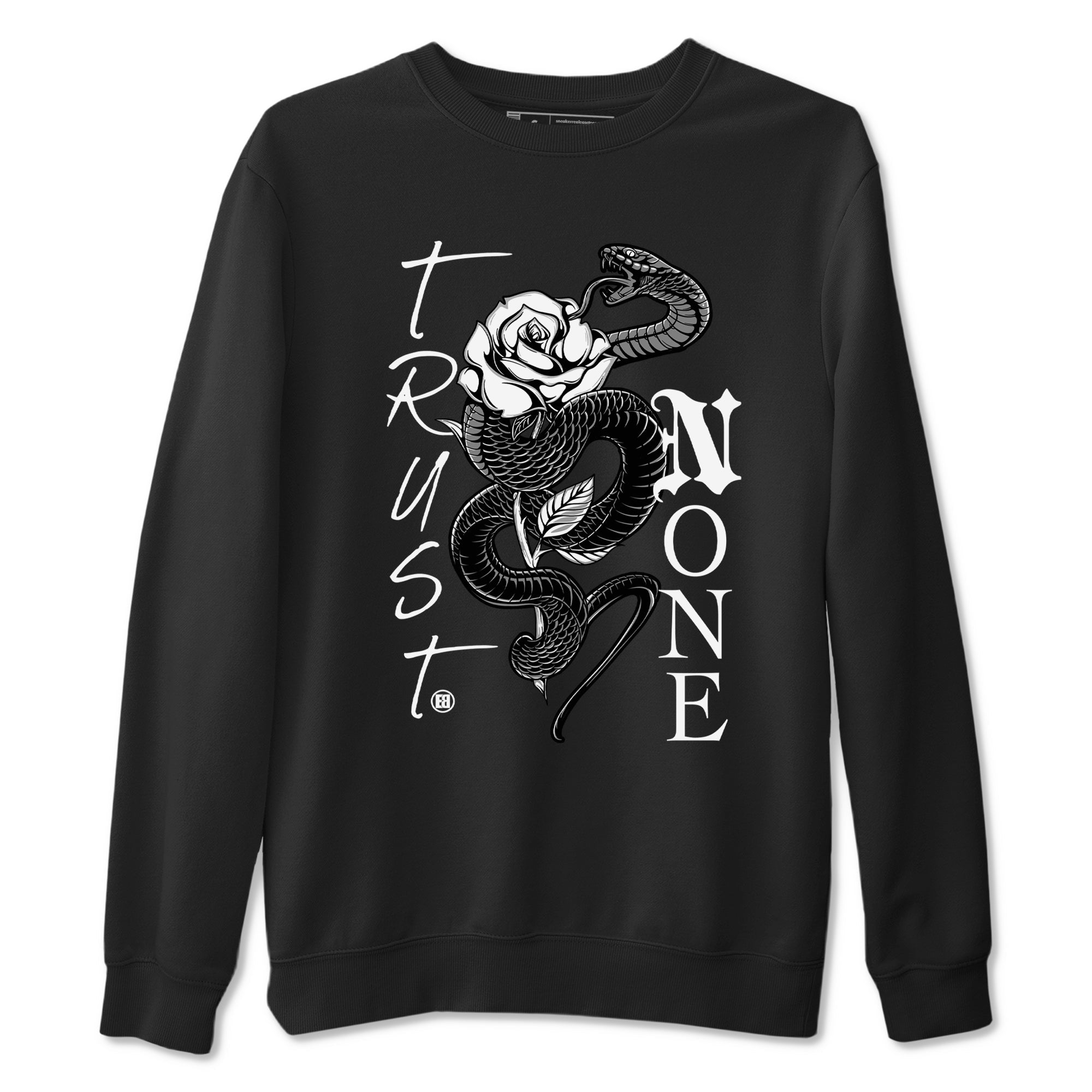 Trust None snkmatch Tees - Air Jordan 4 White Thunder