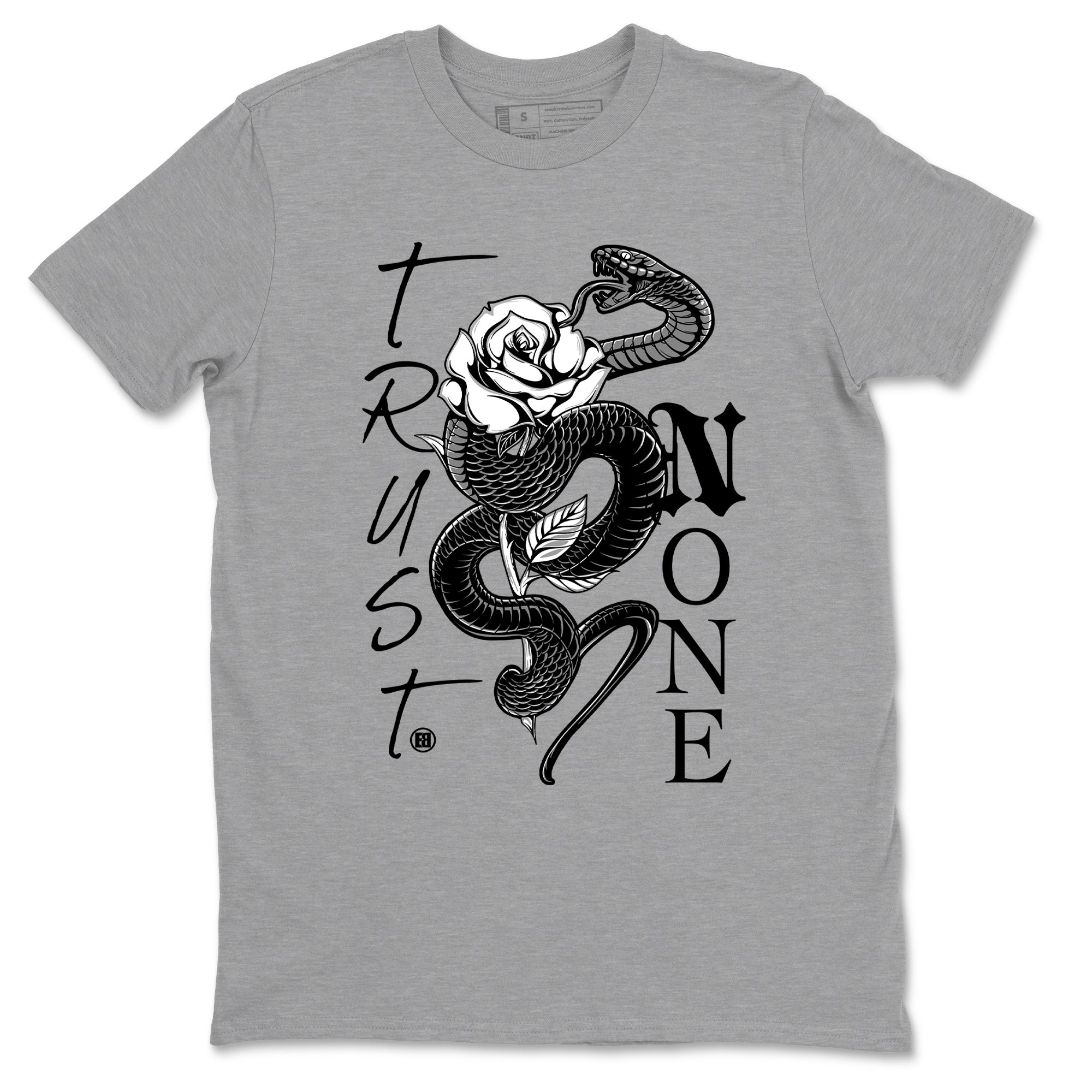 Trust None snkmatch Tees - Air Jordan 4 White Thunder