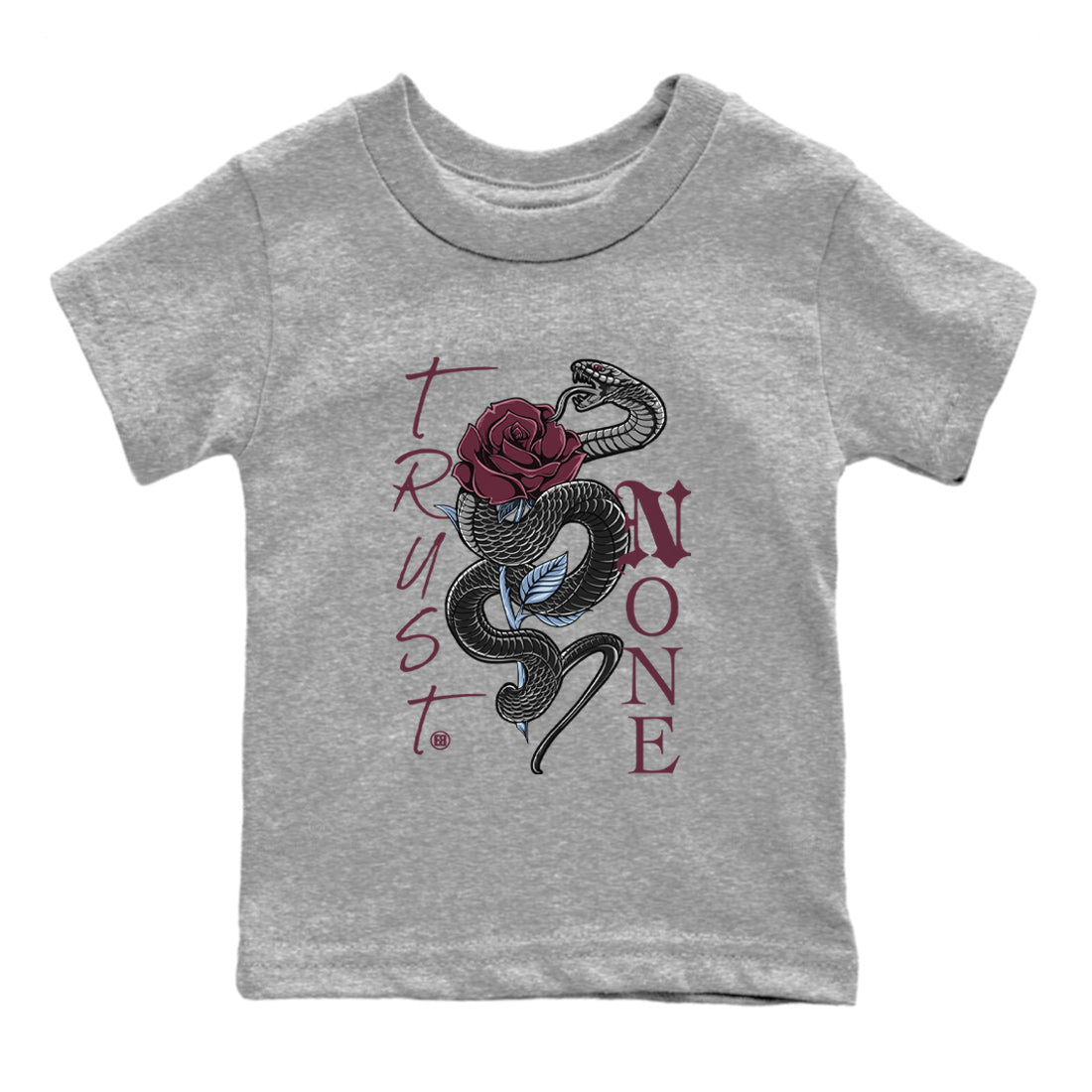 Trust None Kids Tops - Air Jordan 5 Burgundy