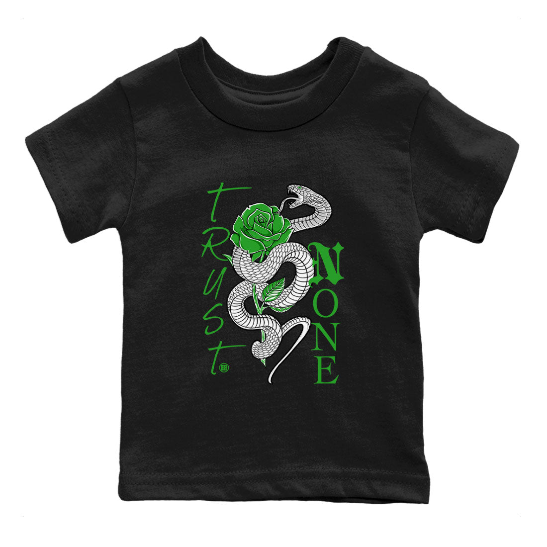 Trust None snkmatch Tee Kids - Air Jordan 5 Lucky Green
