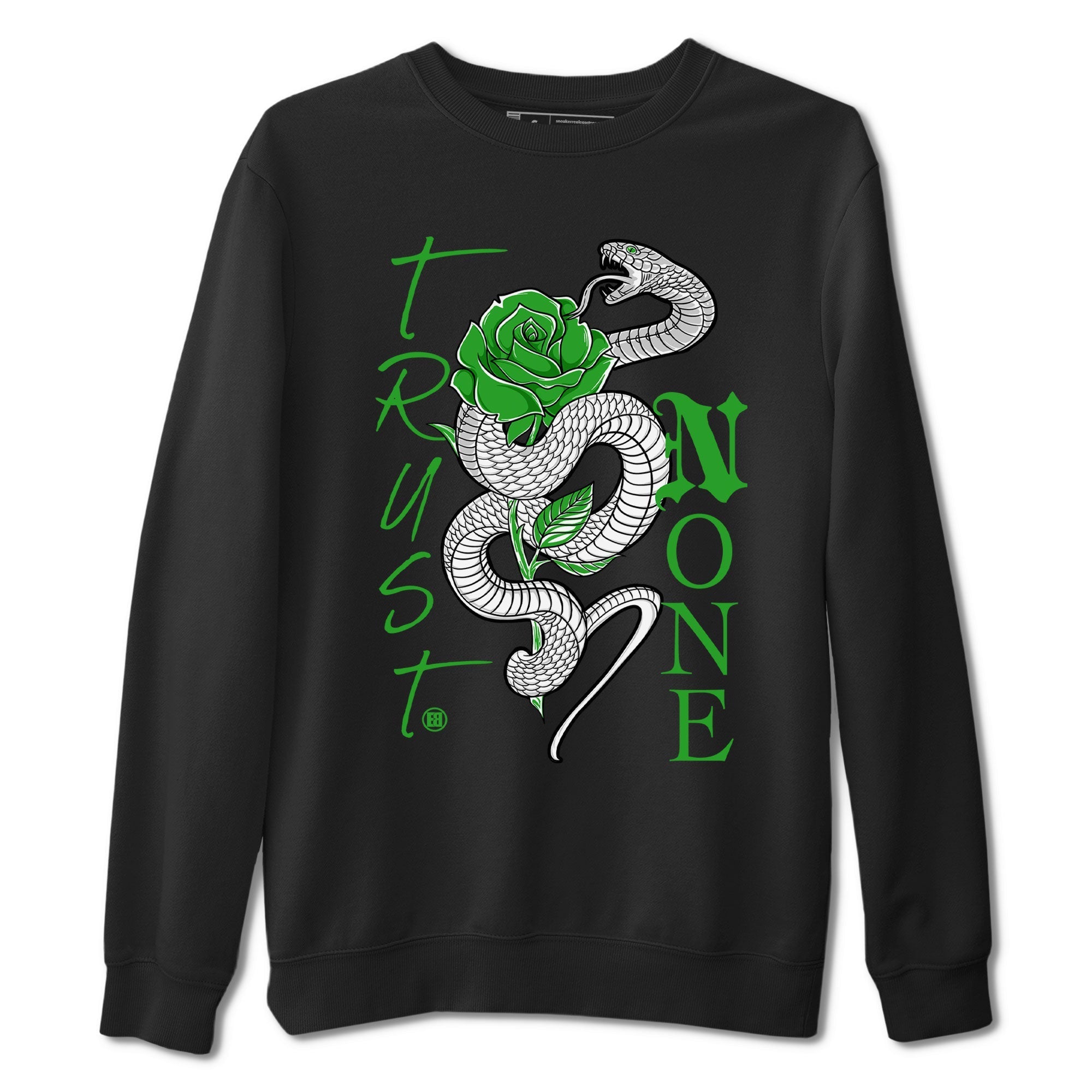 Trust None snkmatch Tee - Air Jordan 5 Lucky Green