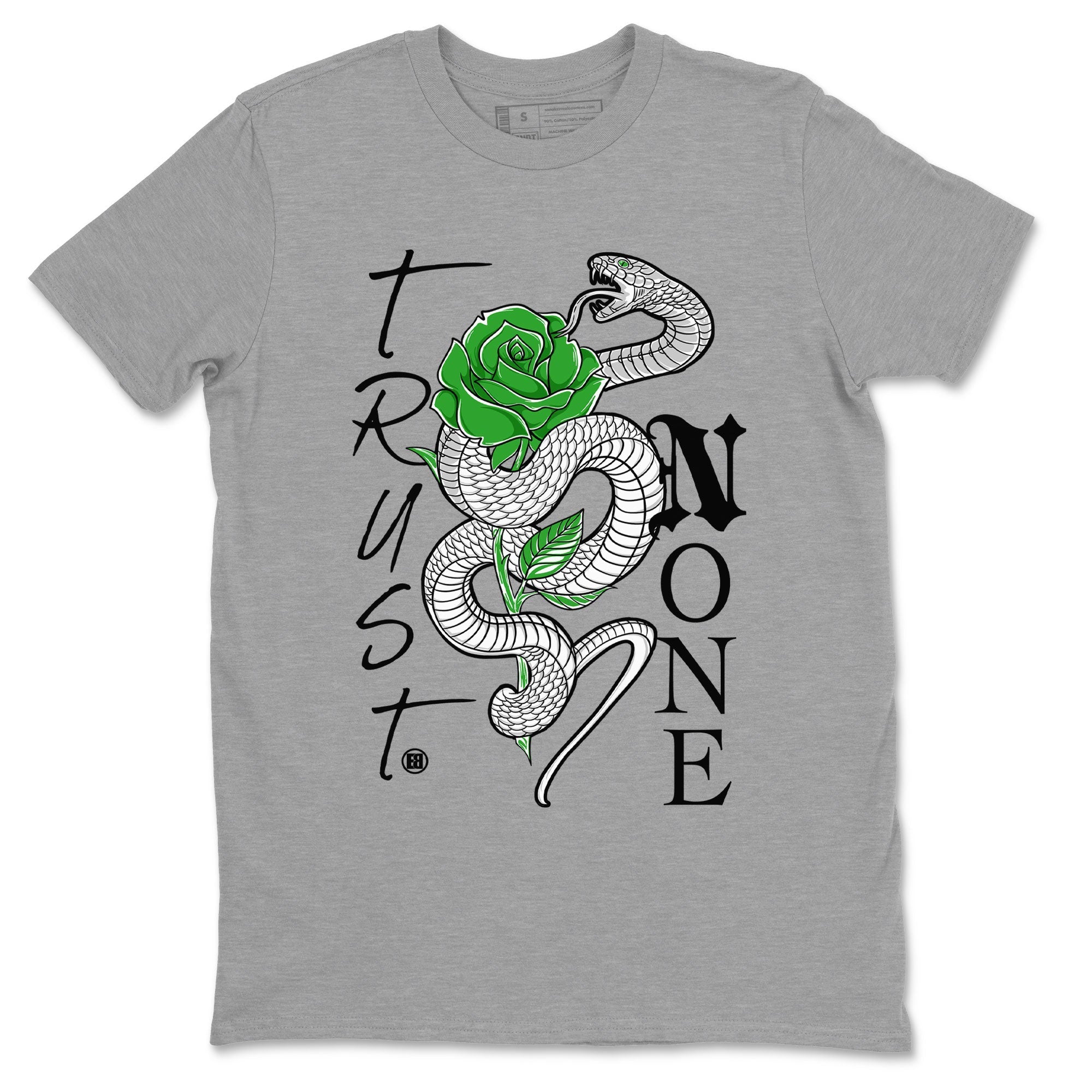 Trust None snkmatch Tee - Air Jordan 5 Lucky Green
