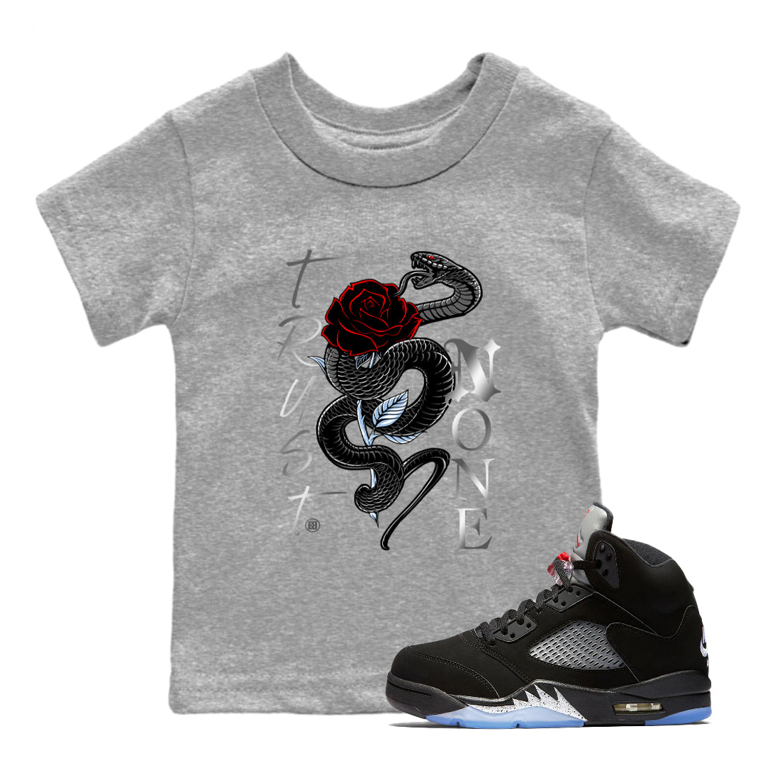 Trust None snkmatch Tees Kids - Air Jordan 5 Reimagined