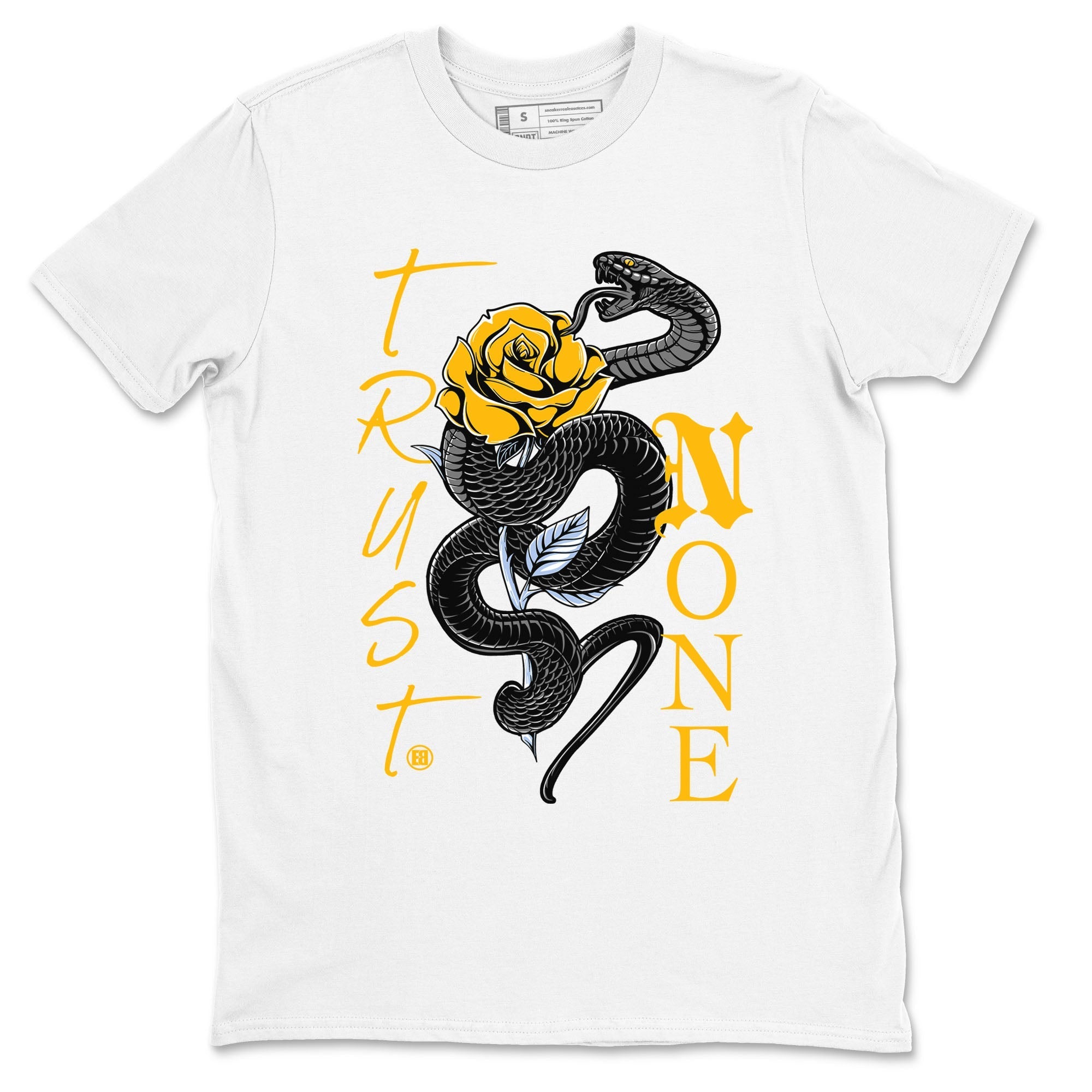 Trust None snkmatch Tees - Air Jordan 6 Yellow Ochre