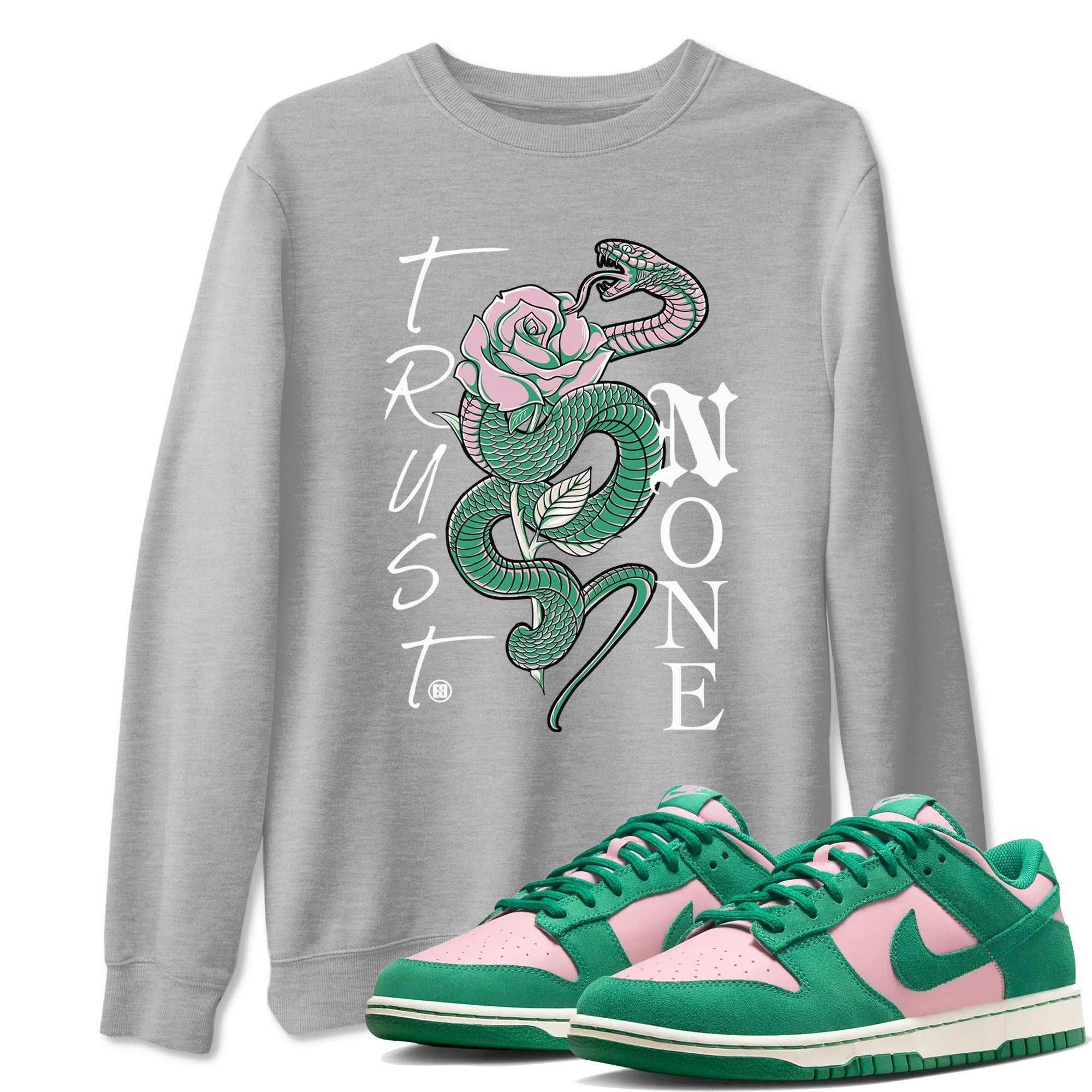 Trust None snkmatch Tees - Dunk Medium Soft Pink Malachite