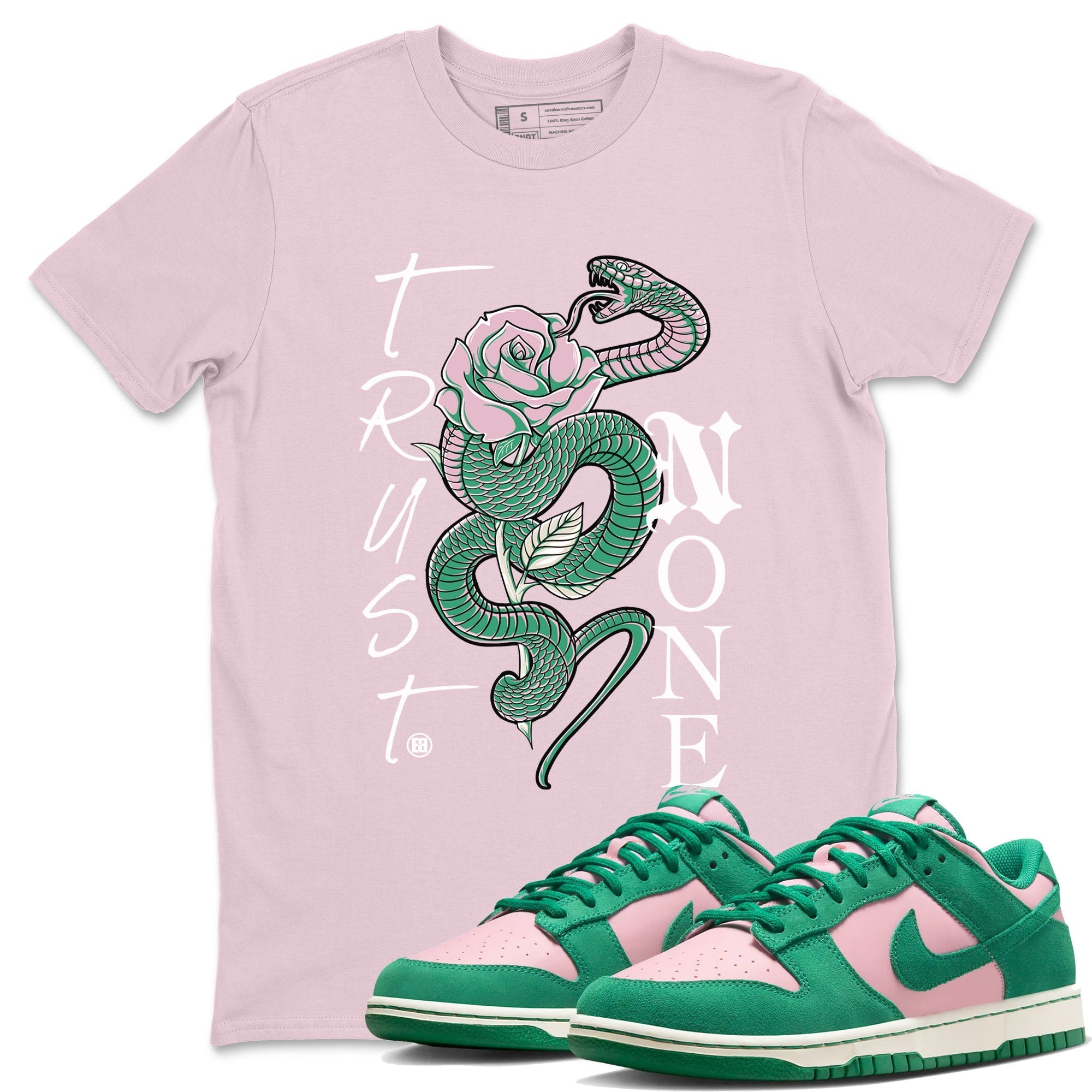 Trust None snkmatch Tees - Dunk Medium Soft Pink Malachite