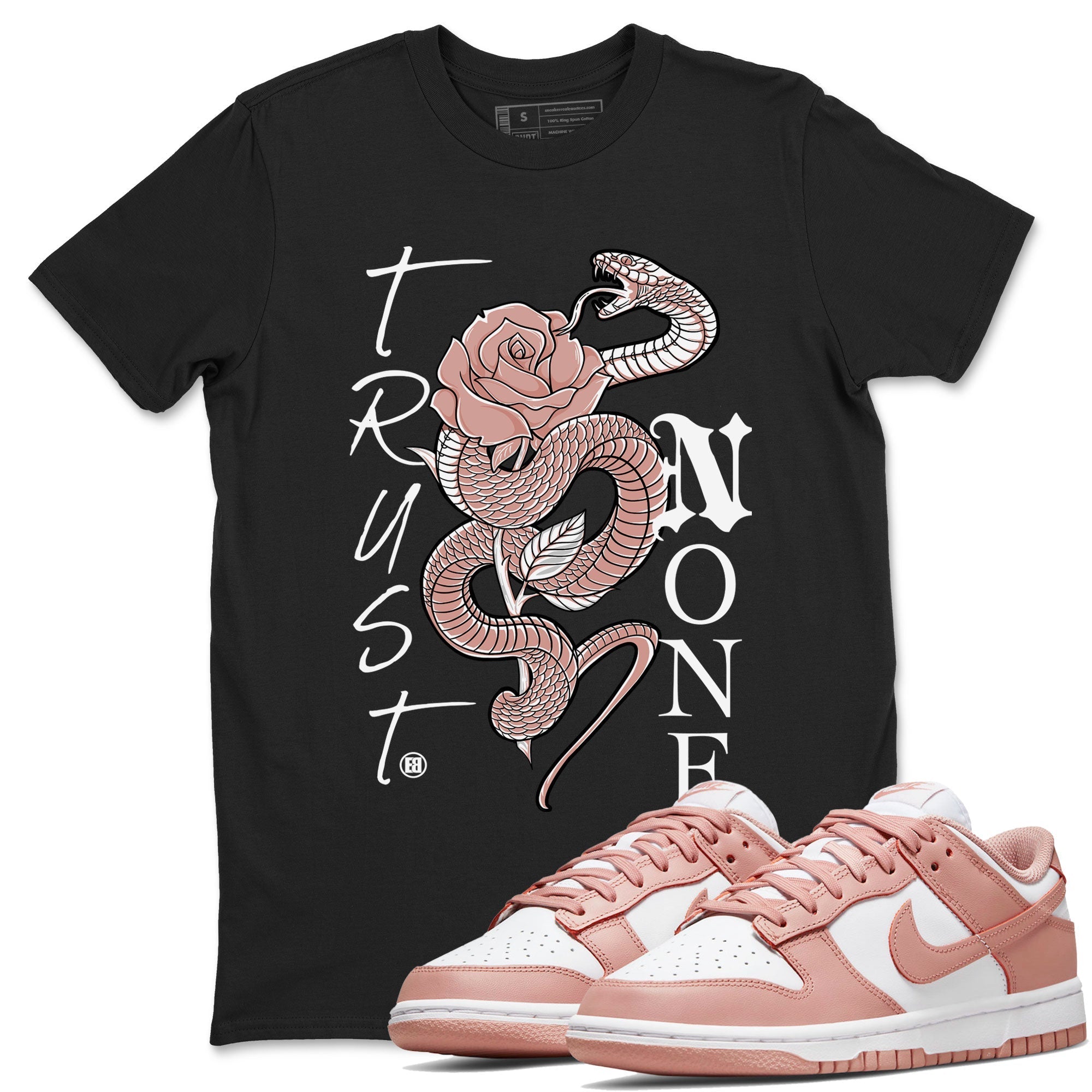 Trust None snkmatch Tee - Dunk Rose Whisper