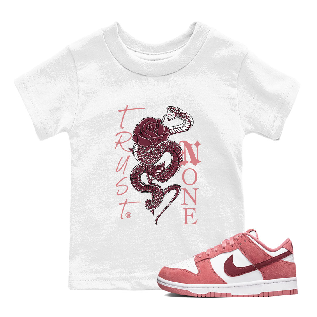 Trust None snkmatch Tees Kids - Dunk Valentines Day 2024