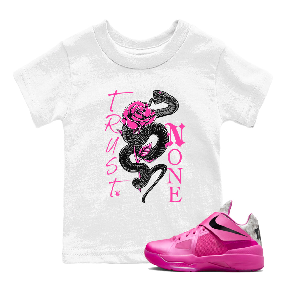 Trust None snkmatch Tees Kids - Nike KD 4 Aunt Pearl