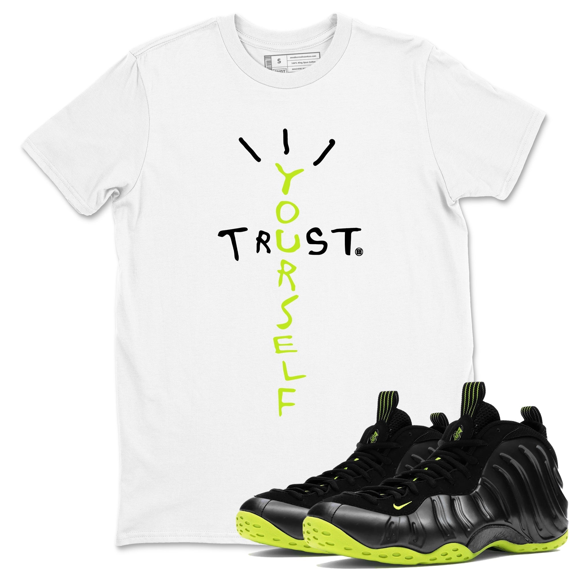 Trust Yourself snkmatch Tees - Air Foamposite One Black Volt