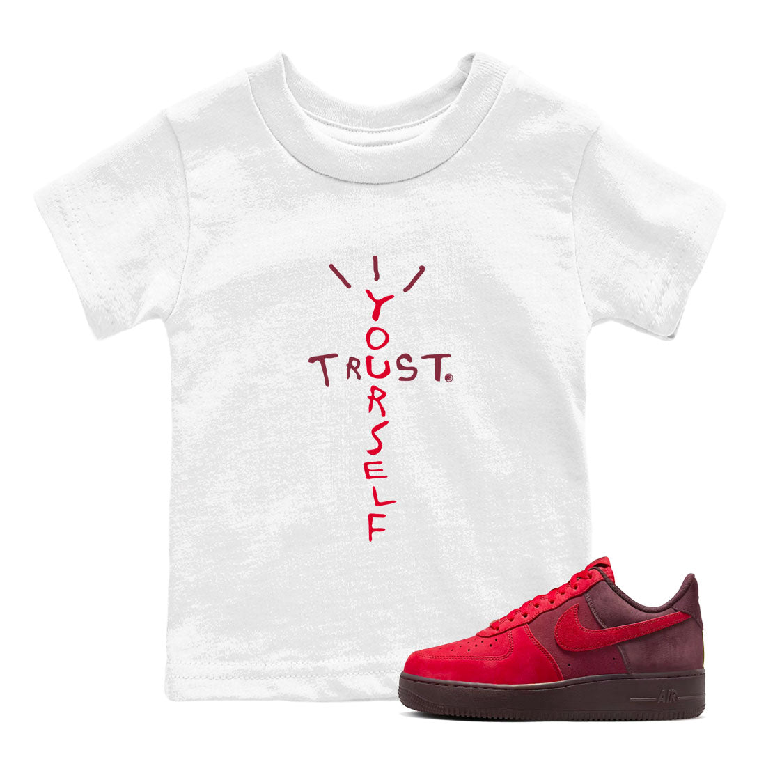 Trust Yourself snkmatch Tees Kids - Air Force 1 Layers Of Love