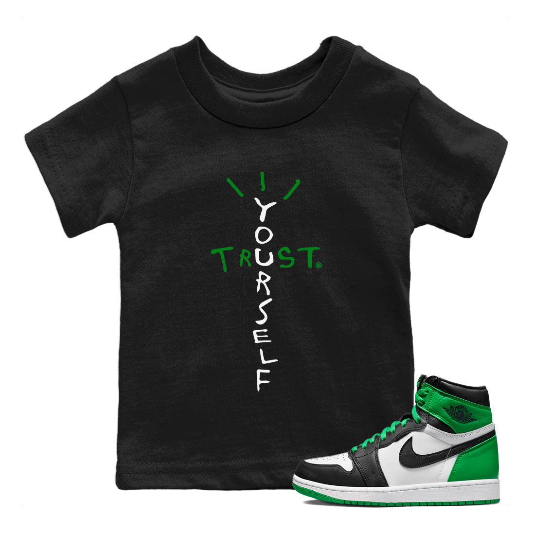 Trust Yourself Kids Tops - Air Jordan 1 Celtics