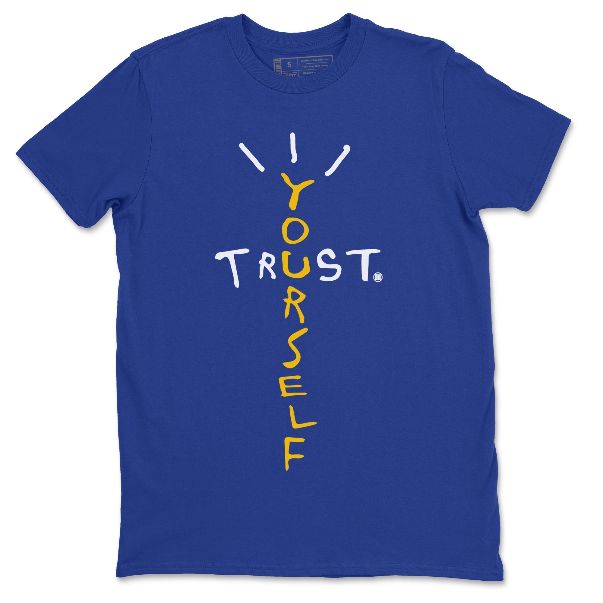 Trust Yourself Unisex Tops - Air Jordan 1 Game Royal Varsity Maize