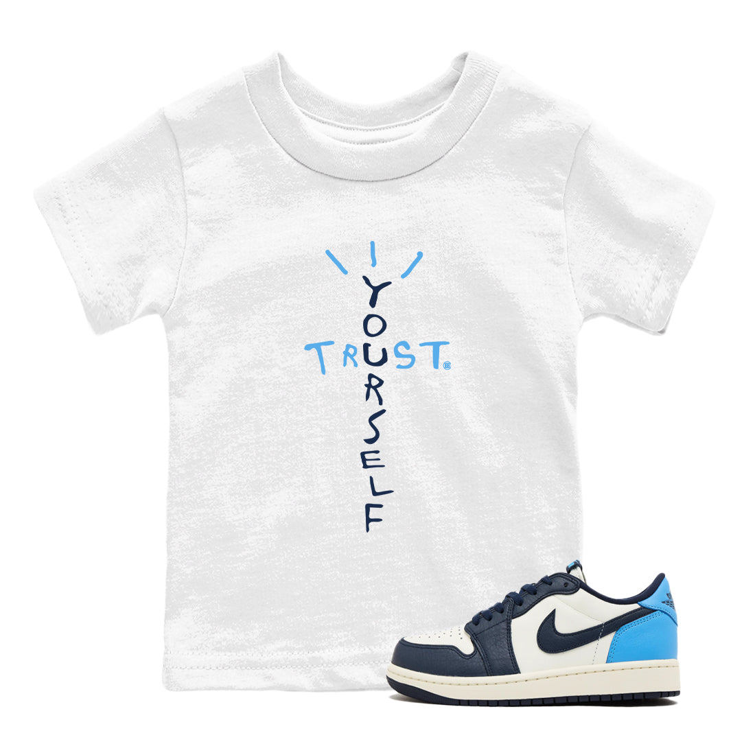 Trust Yourself snkmatch Tees Kids - Air Jordan 1 Obsidian