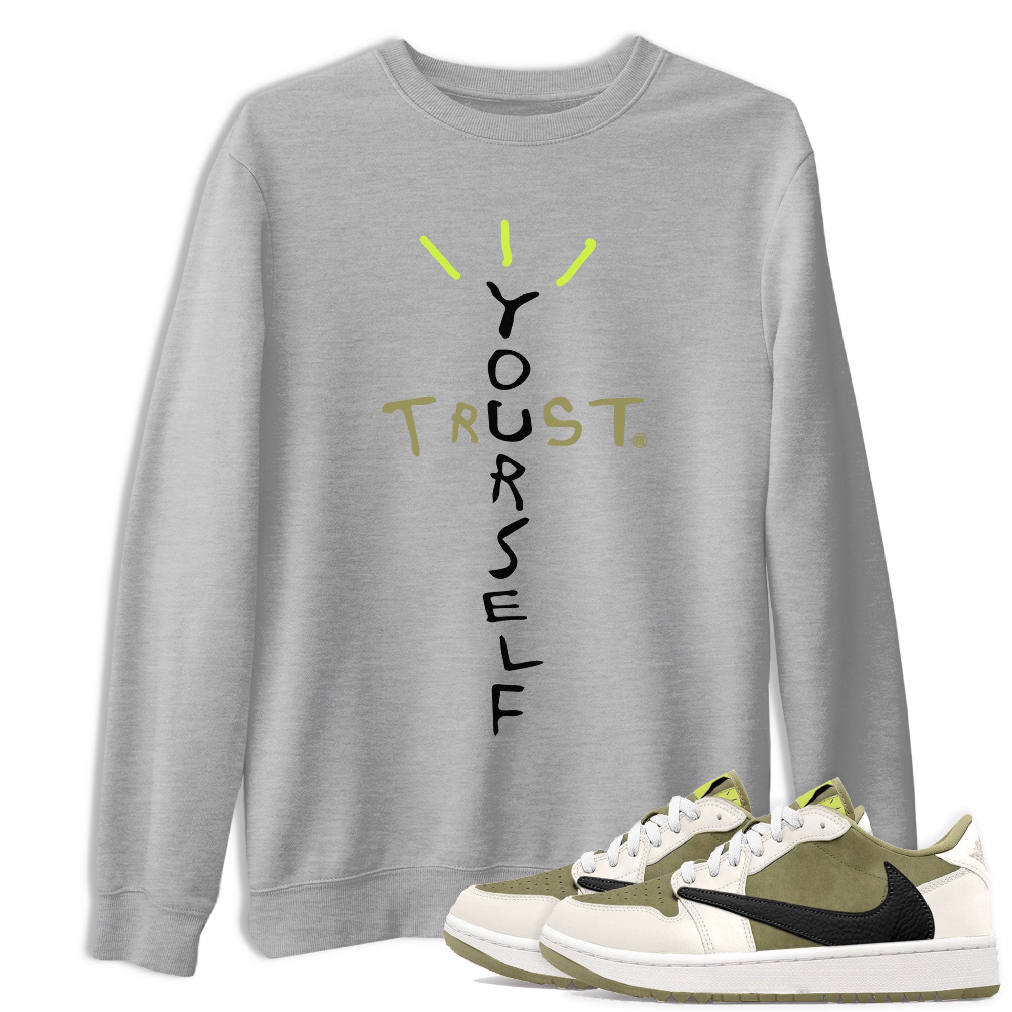 Trust Yourself snkmatch Tee - Air Jordan 1 Travis Scott Golf