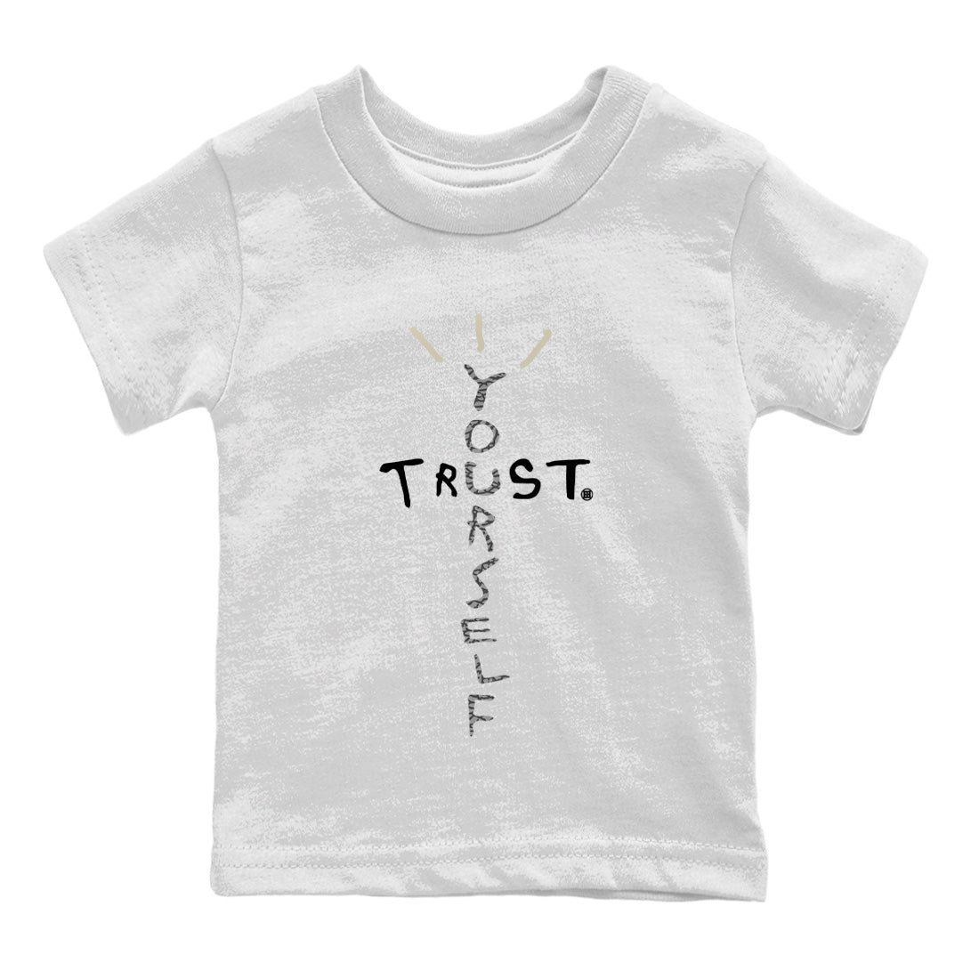 Trust Yourself Kids Tops - Air Jordan 1 White Cement