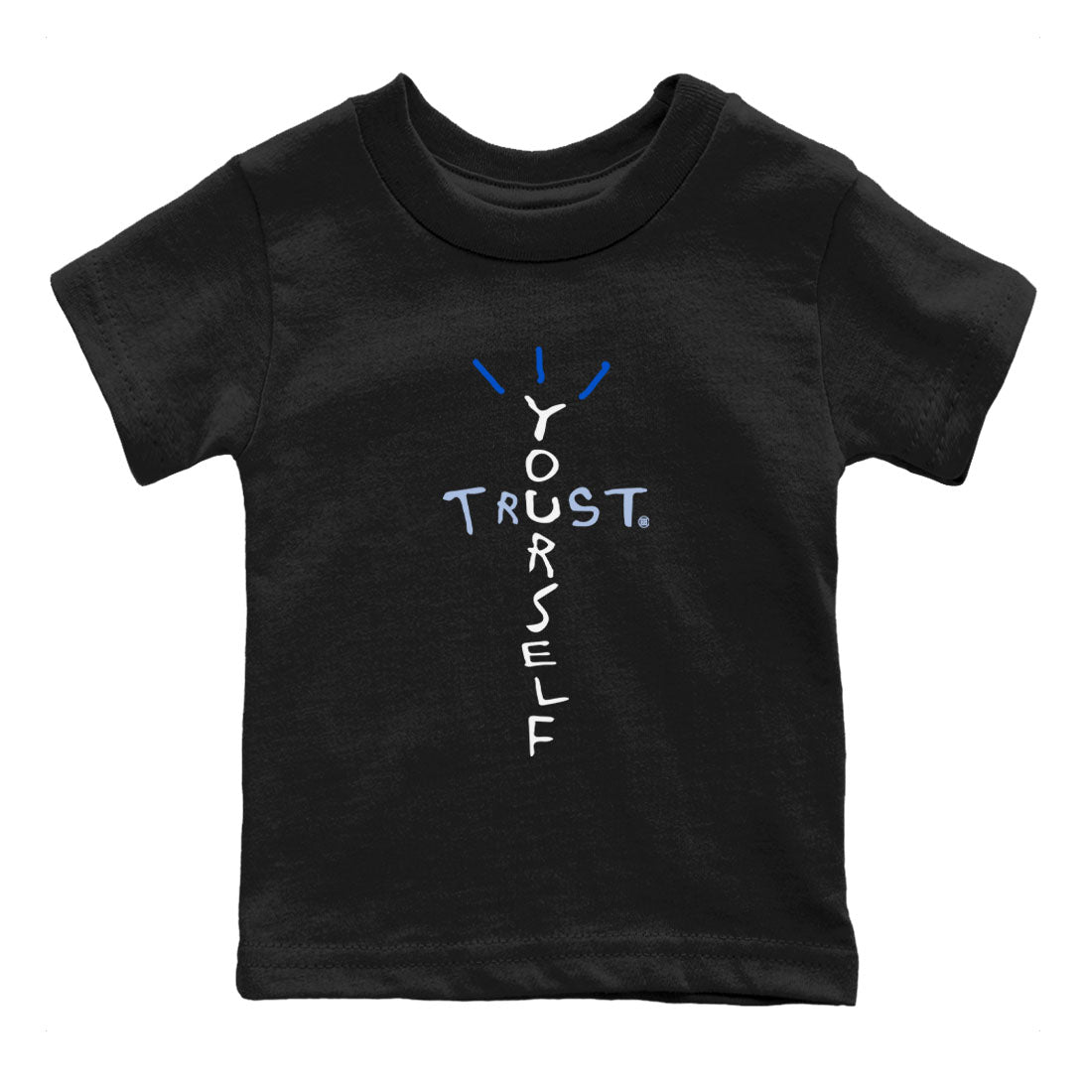 Trust Yourself snkmatch Tees Kids - Air Jordan 11 Black and Varsity Royal