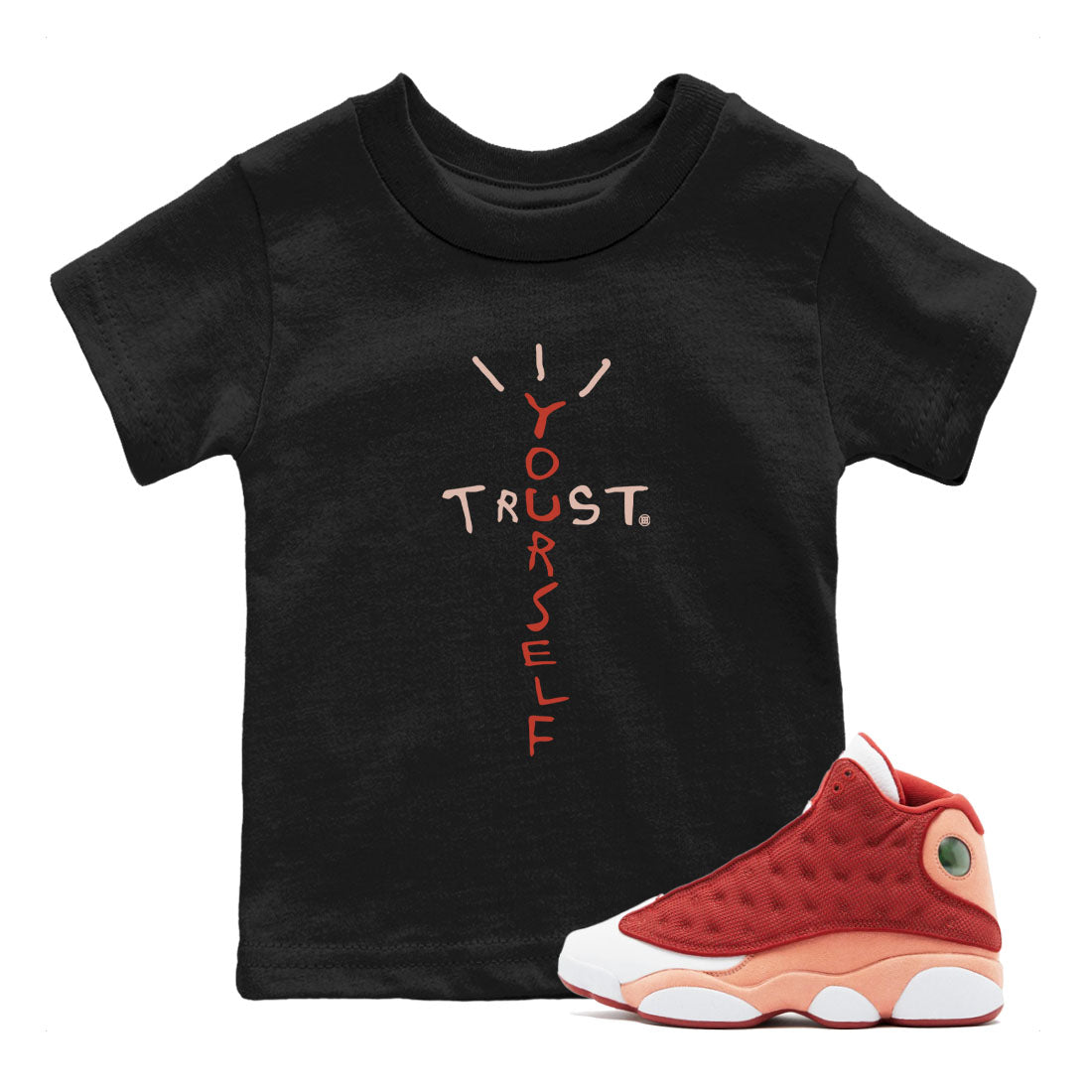 Trust Yourself snkmatch Tees Kids - Air Jordan 13 Dune Red