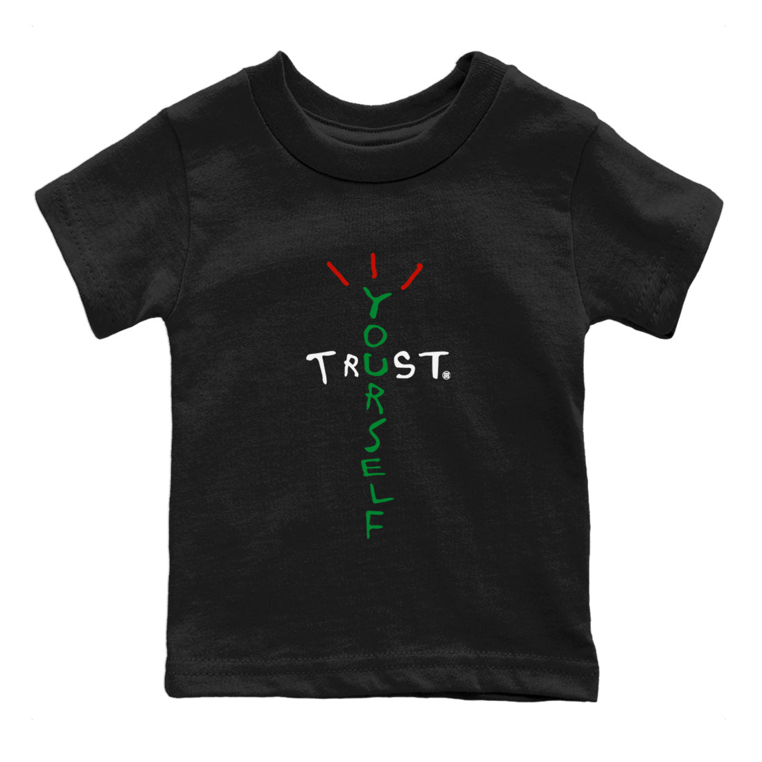 Trust Yourself Kids Tops - Air Jordan 3 Lucky Green