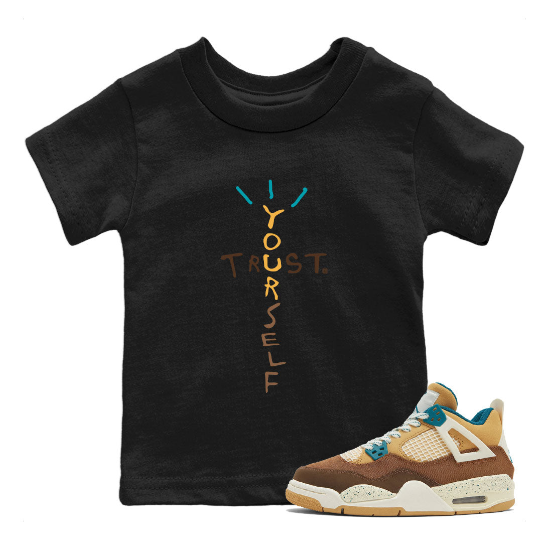 Trust Yourself snkmatch Tee Kids - Air Jordan 4 Cacao Wow