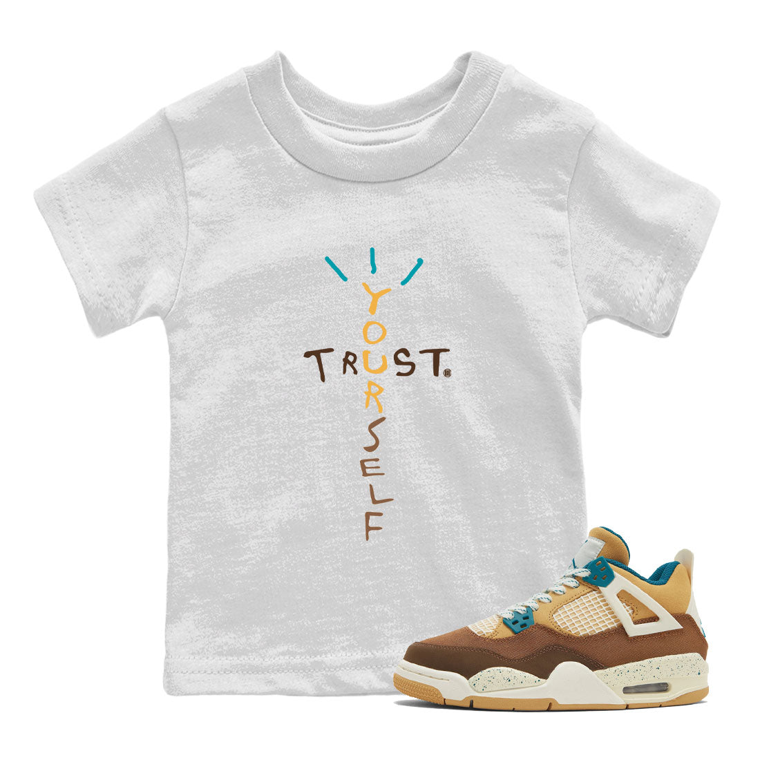 Trust Yourself snkmatch Tee Kids - Air Jordan 4 Cacao Wow