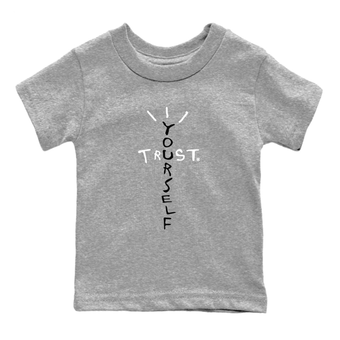 Trust Yourself snkmatch Tees Kids - Air Jordan 4 White Thunder