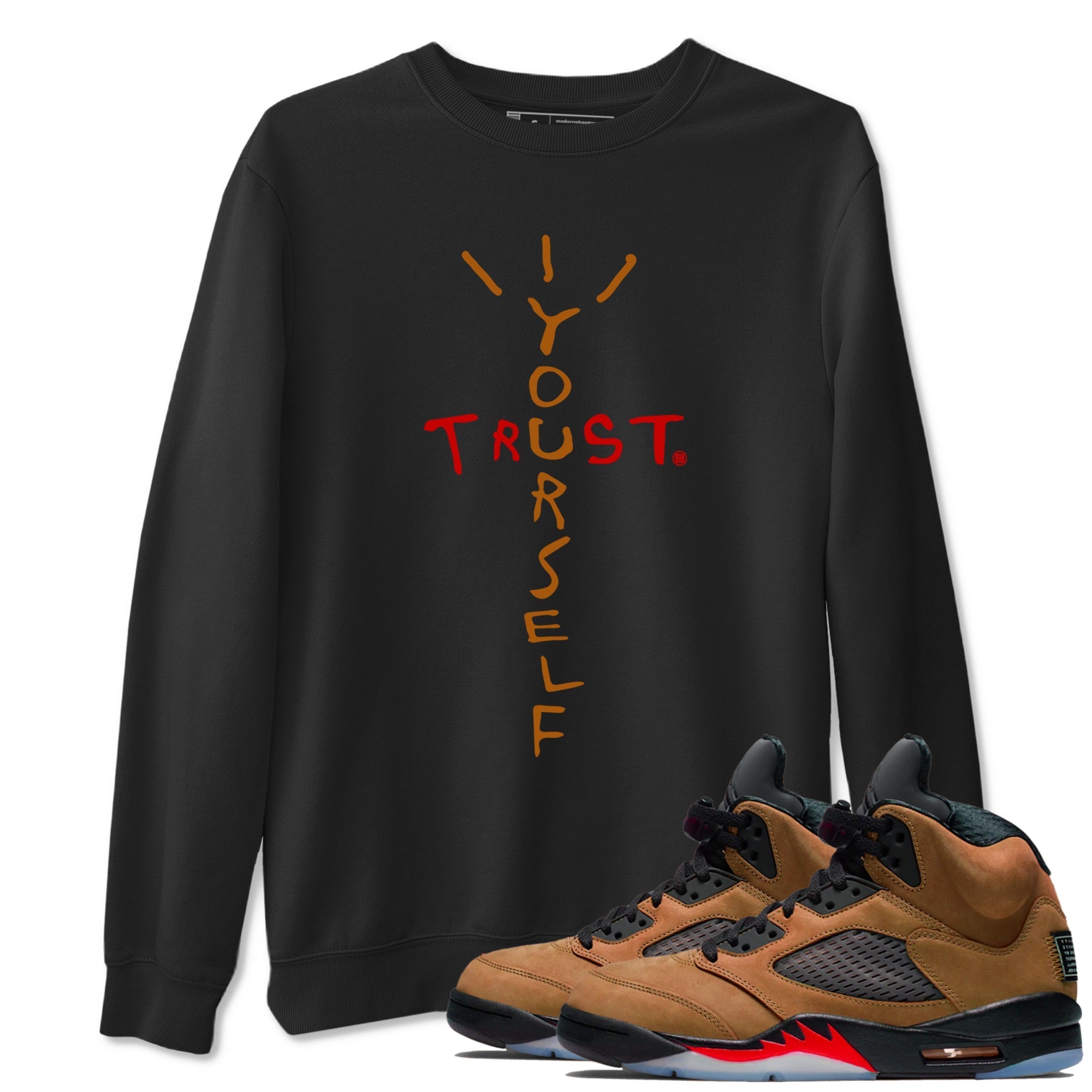 Trust Yourself snkmatch Tees - Air Jordan 5 Archaeo Brown