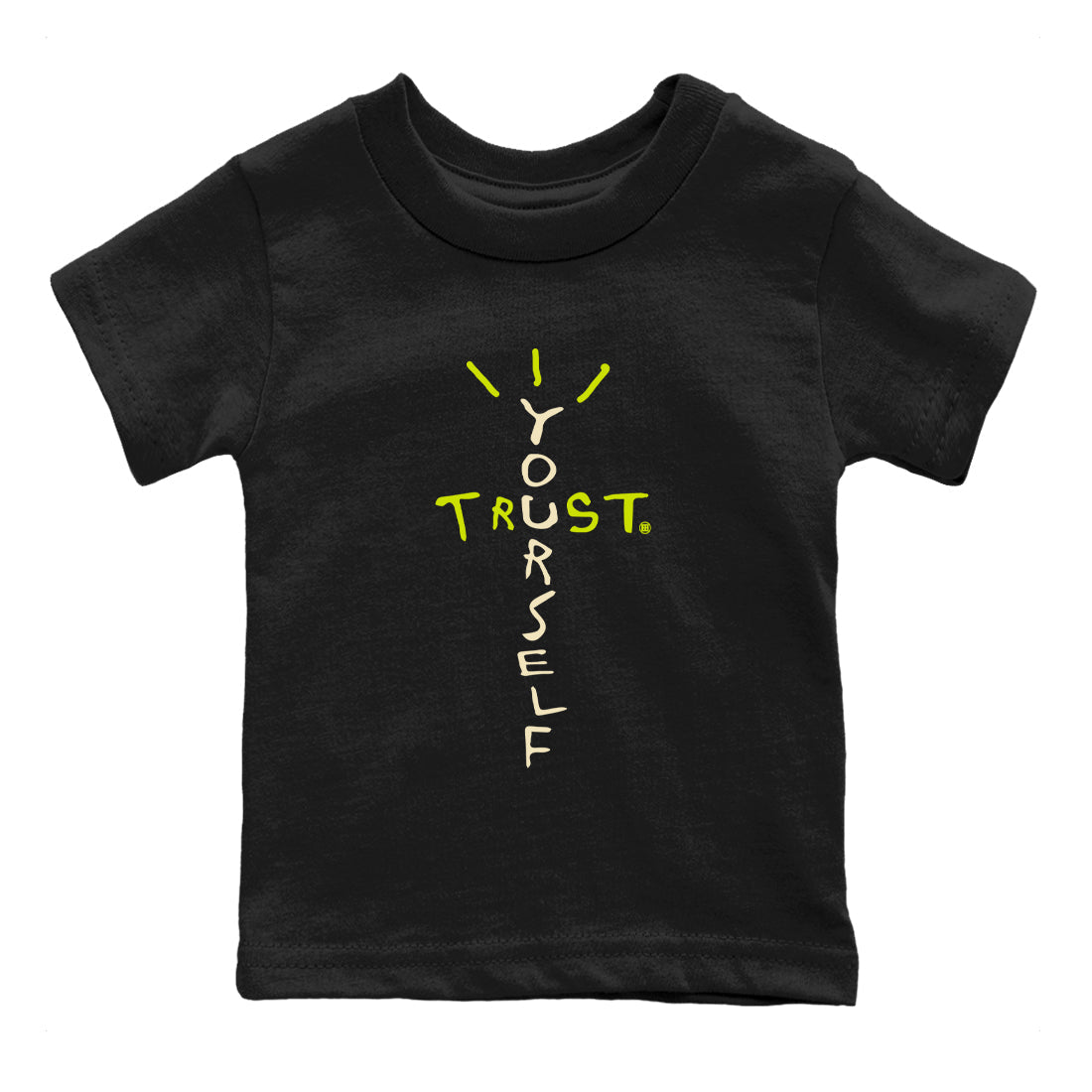 Trust Yourself snkmatch Tees Kids - Jordan Jumpman Jack Travis Scott Bright Cactus