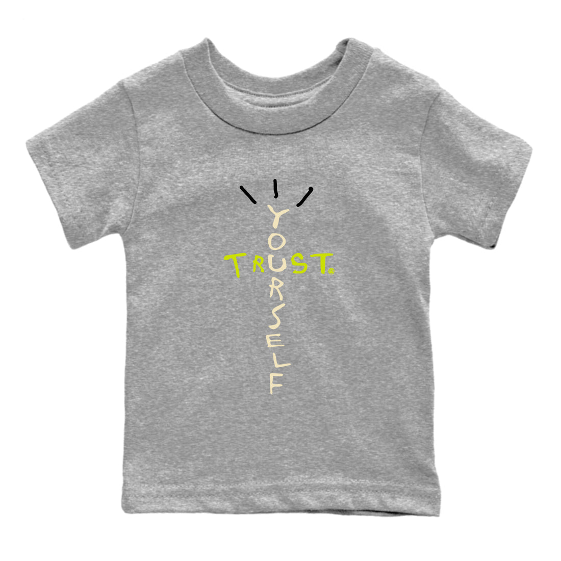 Trust Yourself snkmatch Tees Kids - Jordan Jumpman Jack Travis Scott Bright Cactus