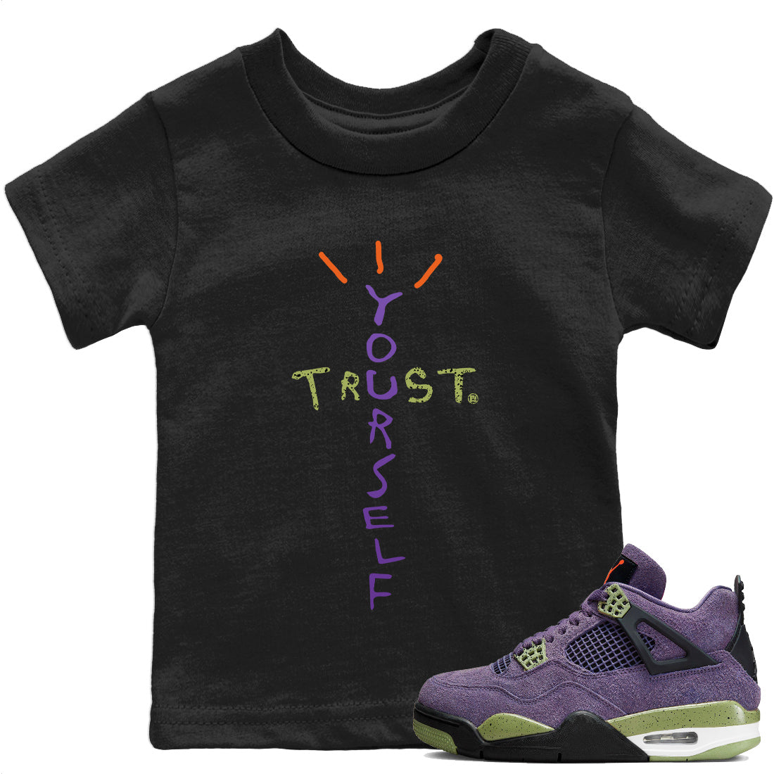 Trust Yourself Kids Tops - Air Jordan 4 Canyon Purple