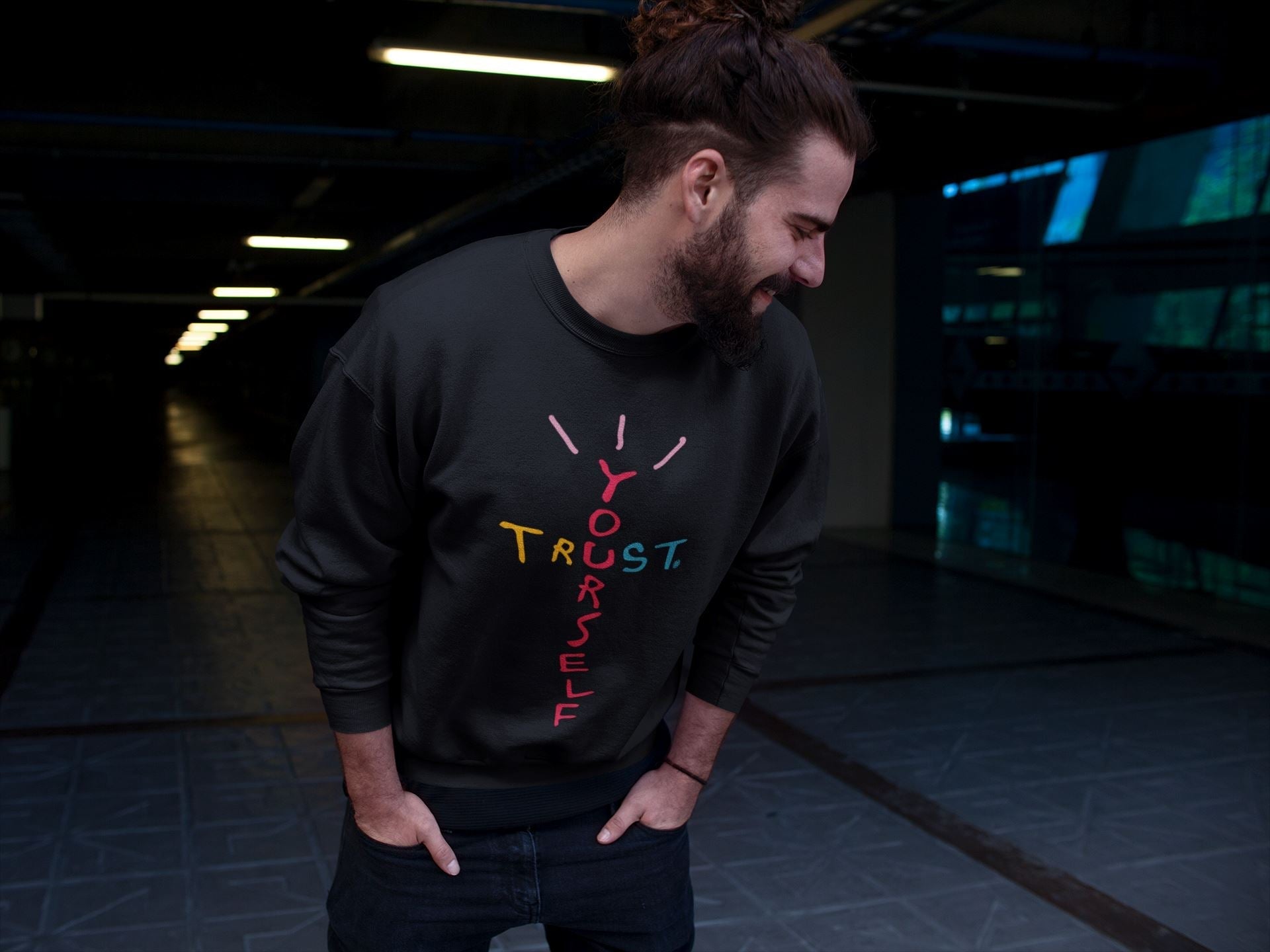 Trust Yourself Unisex Tops - Yeezy 700 Hi-Res Red