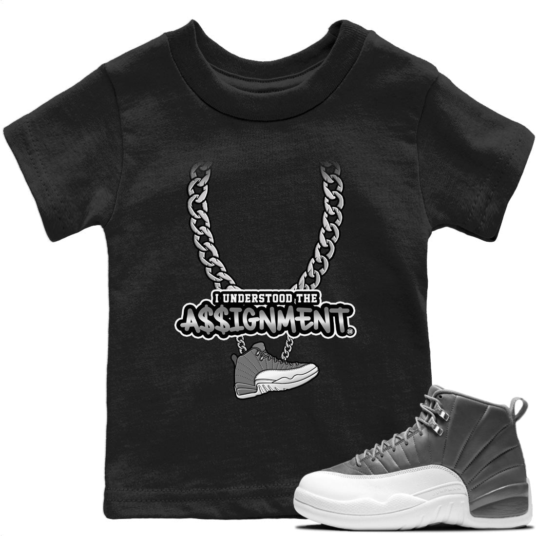 Understood Assignment Kids Tops - Air Jordan 12 Stealth