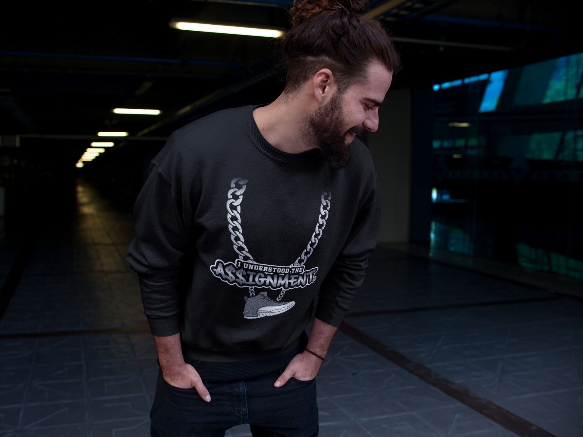 Understood Assignment Unisex Tops - Air Jordan 12 Stealth