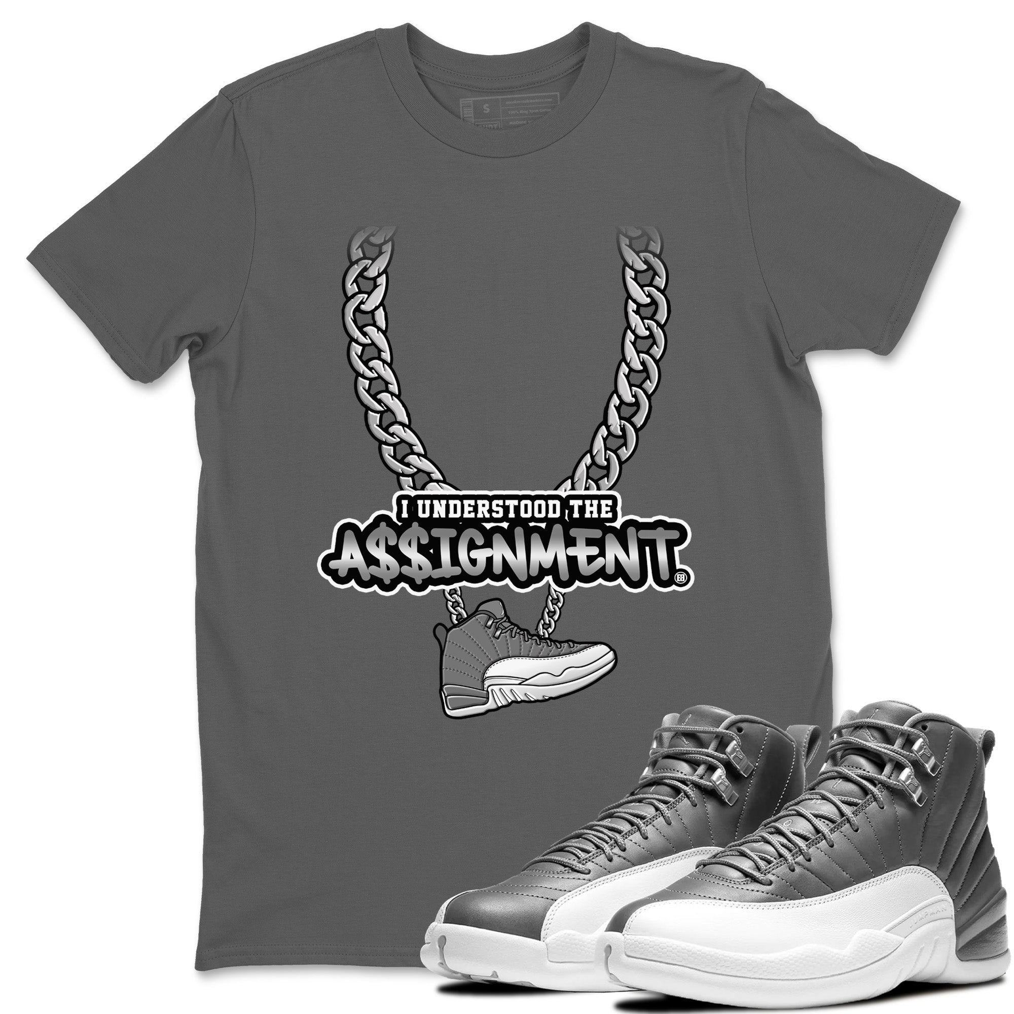 Understood Assignment Unisex Tops - Air Jordan 12 Stealth
