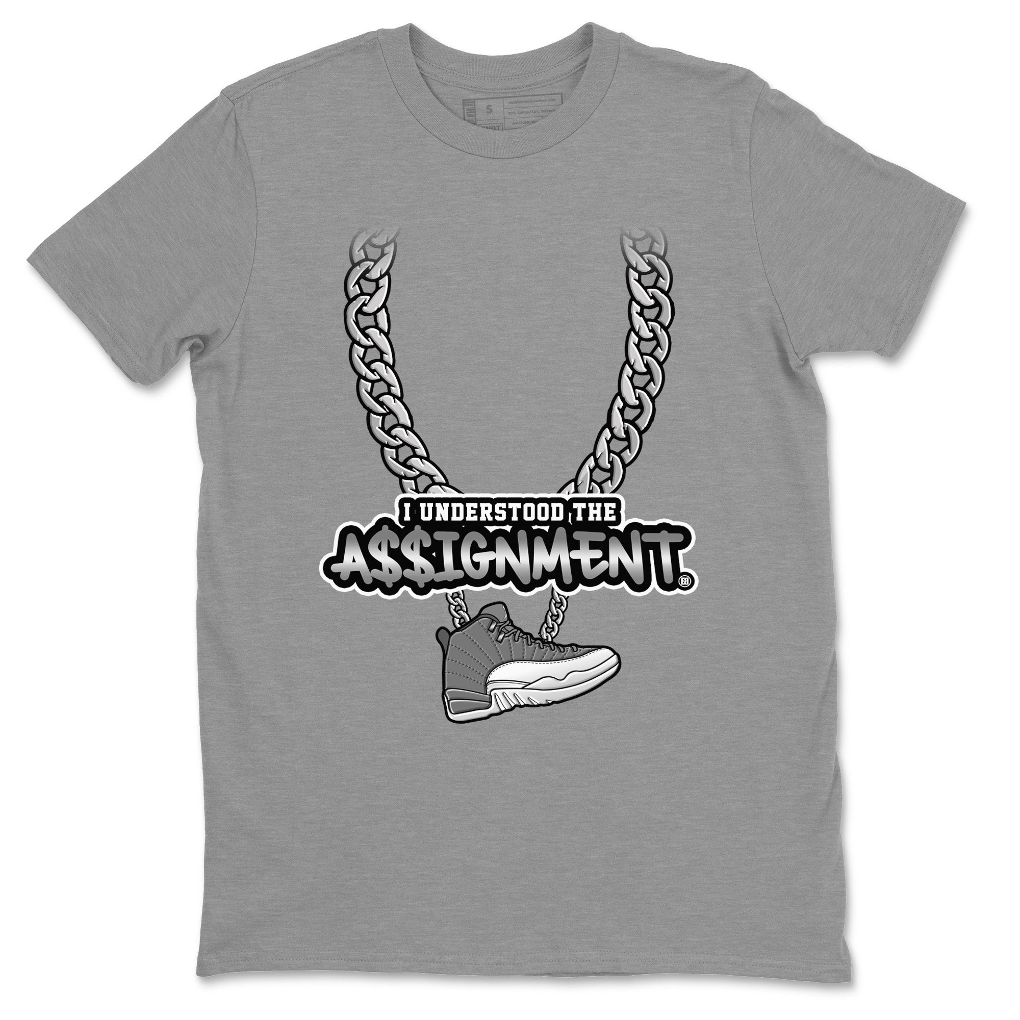 Understood Assignment Unisex Tops - Air Jordan 12 Stealth