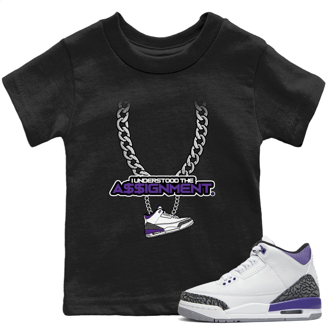 Understood Assignment Kids Tops - Air Jordan 3 Dark Iris