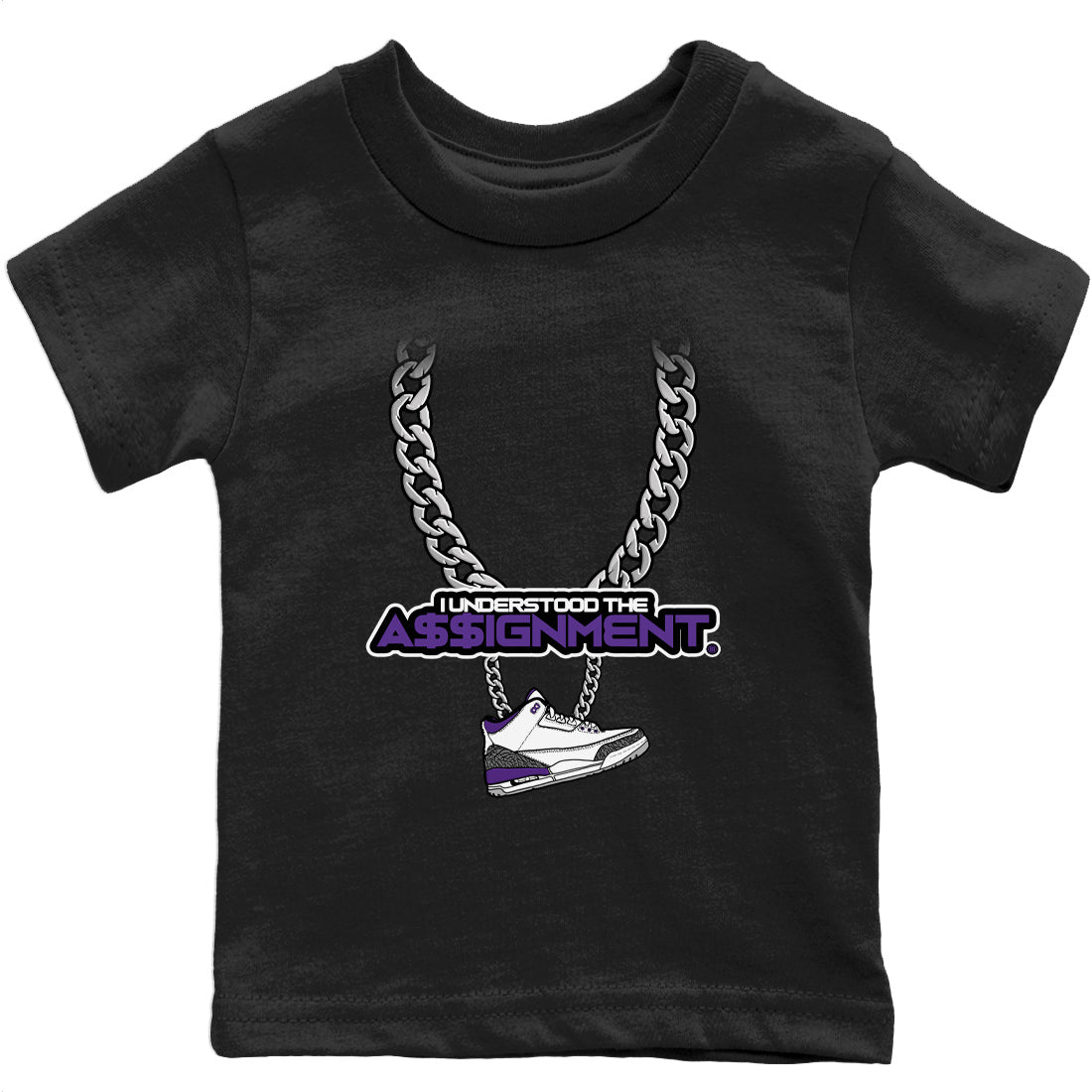 Understood Assignment Kids Tops - Air Jordan 3 Dark Iris