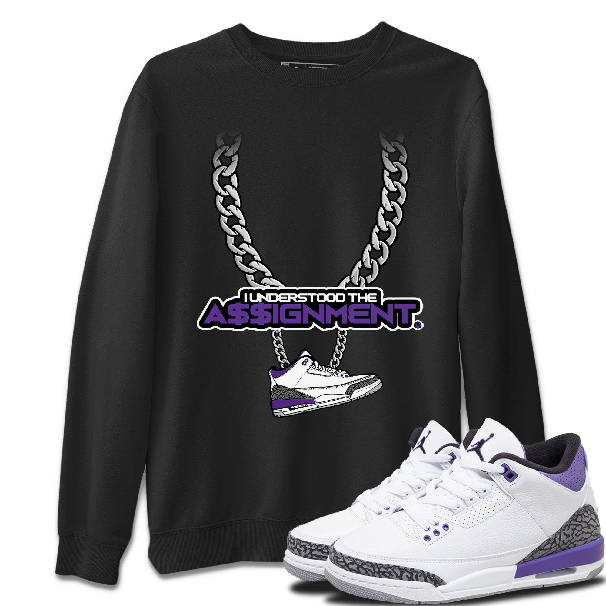 Understood Assignment Unisex Tops - Air Jordan 3 Dark Iris