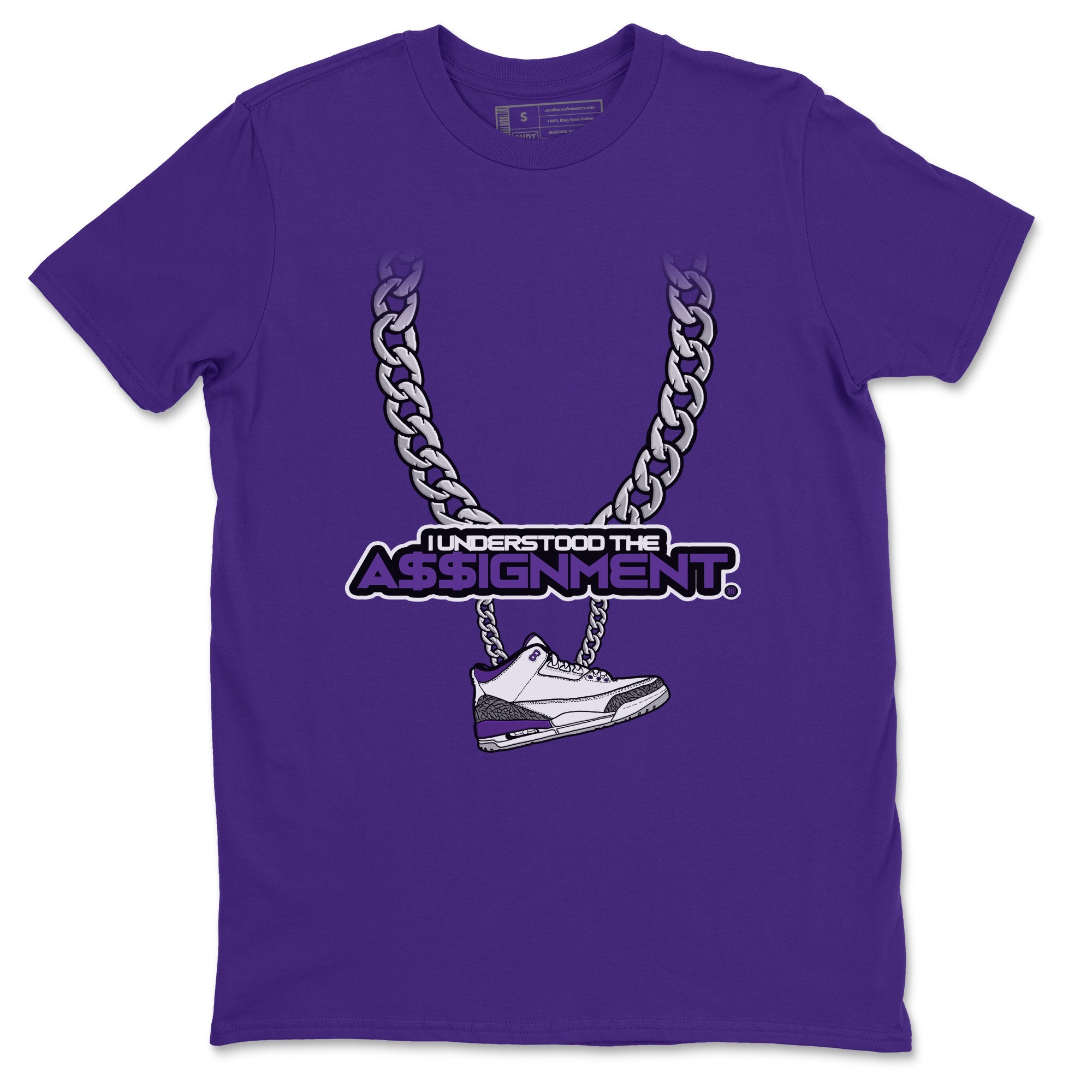Understood Assignment Unisex Tops - Air Jordan 3 Dark Iris