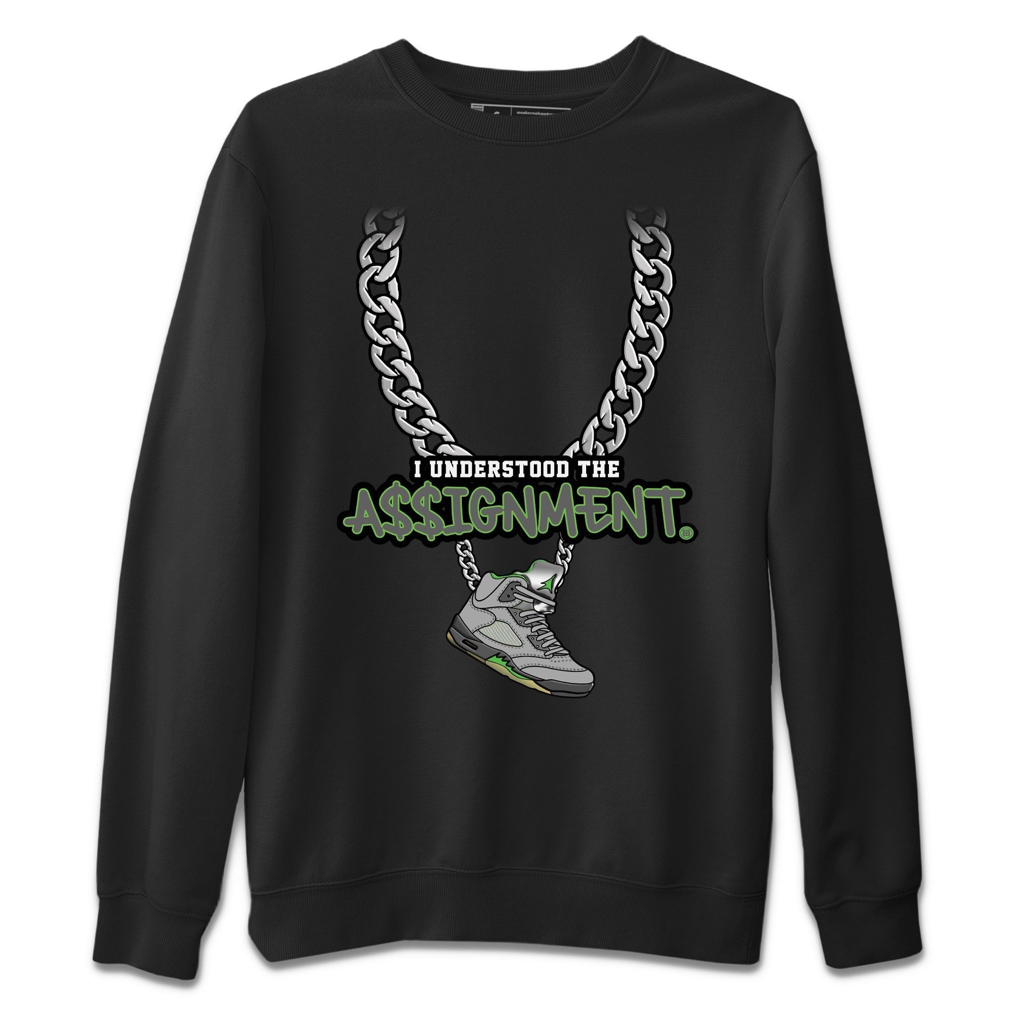 Understood Assignment Unisex Tops - Air Jordan 5 Green Bean
