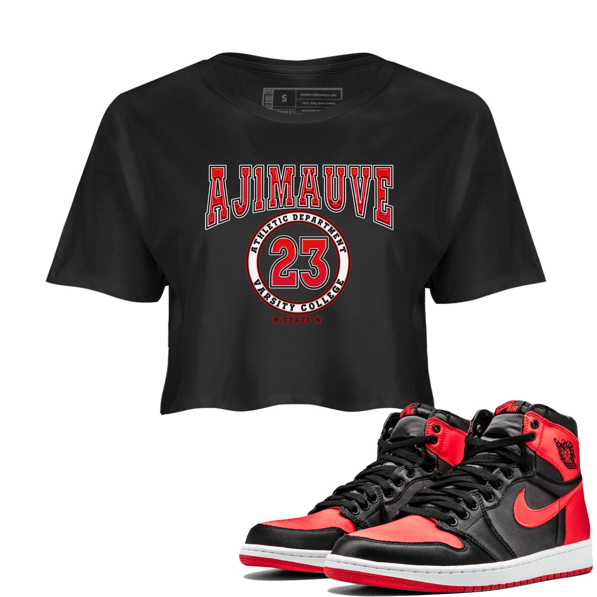 Varsity snkmatch Women's Top - Air Jordan 1 Satin Bred
