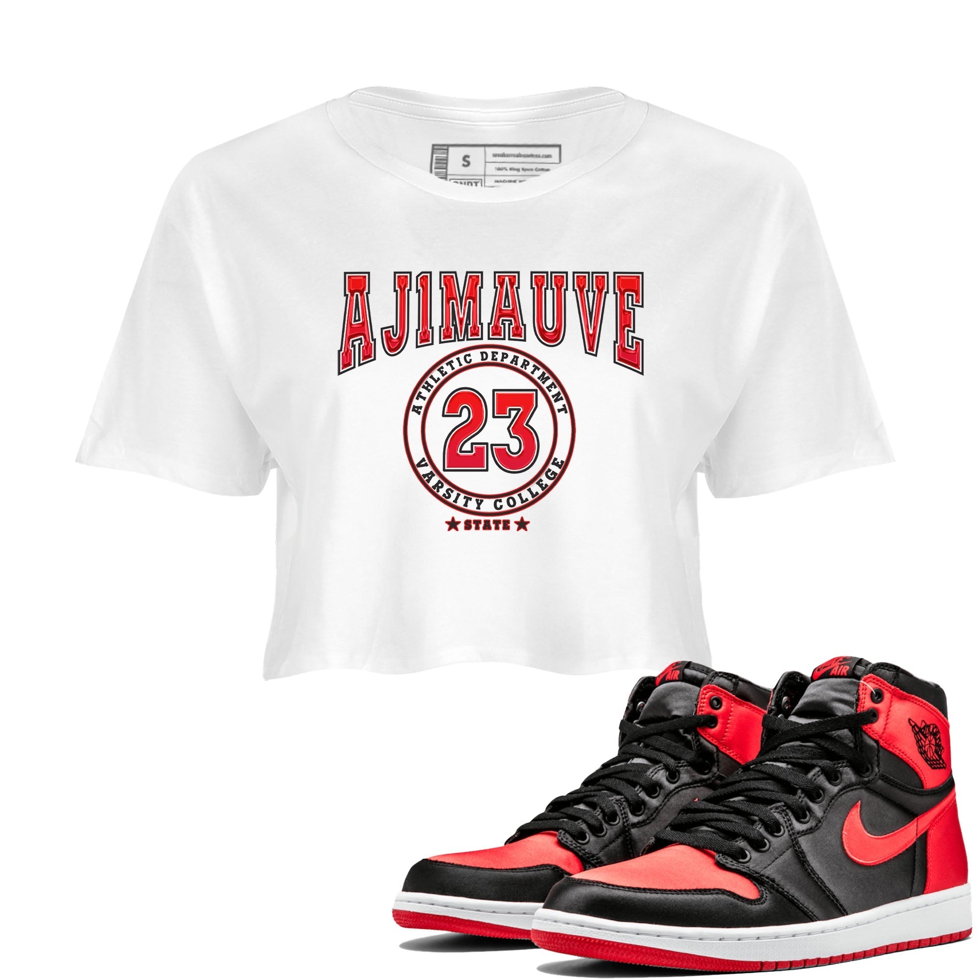 Varsity snkmatch Women's Top - Air Jordan 1 Satin Bred